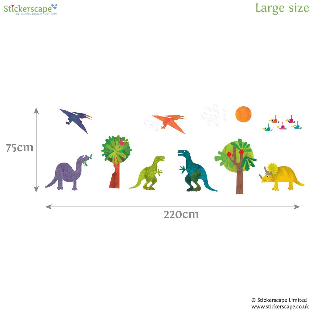 WS11 Dinosaur Collection Wall Sticker Pack - large size