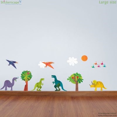 WS11 Dinosaur Collection Wall Sticker Pack - large size