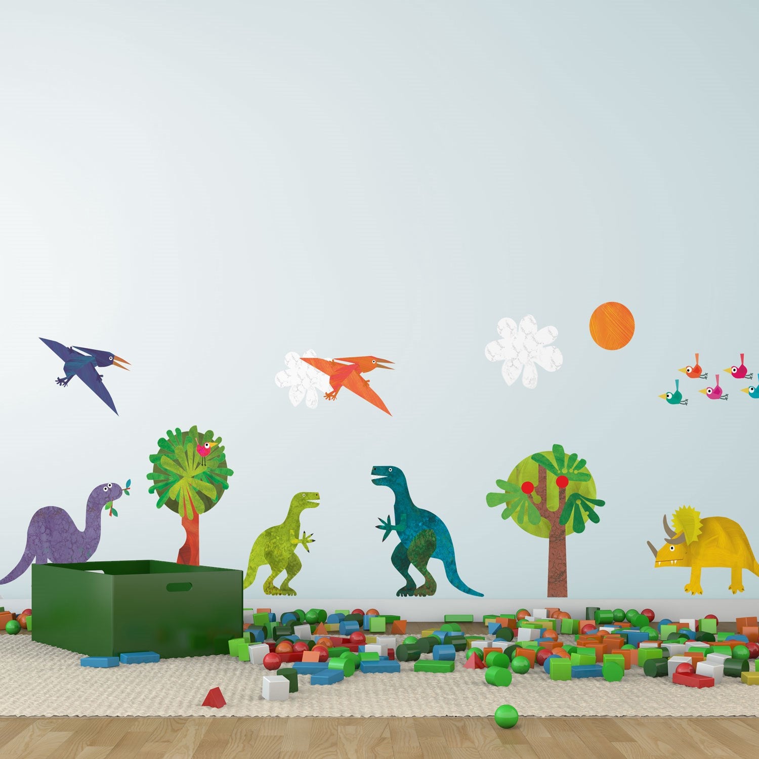 WS11 Dinosaur Collection Wall Sticker Pack - large size