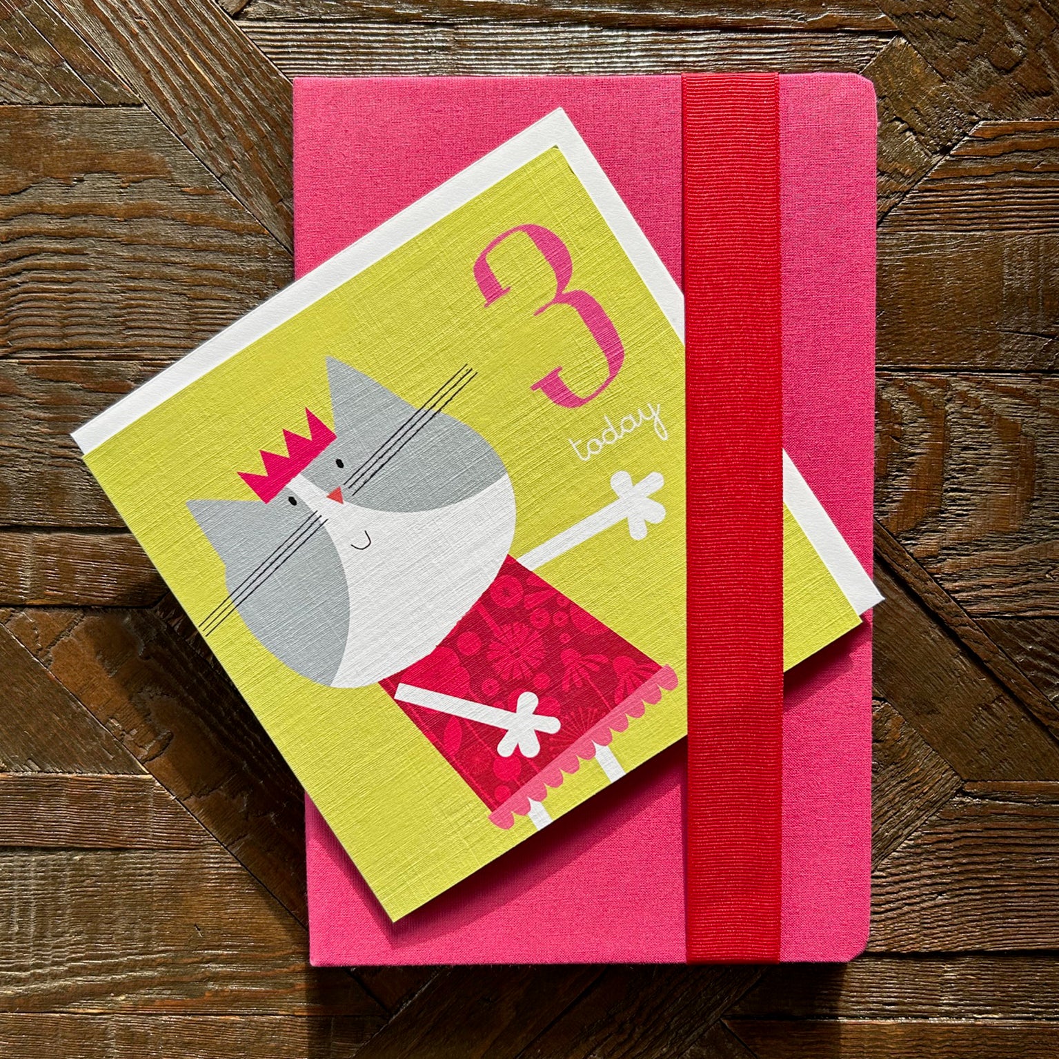 AC09 kitten 3rd birthday card