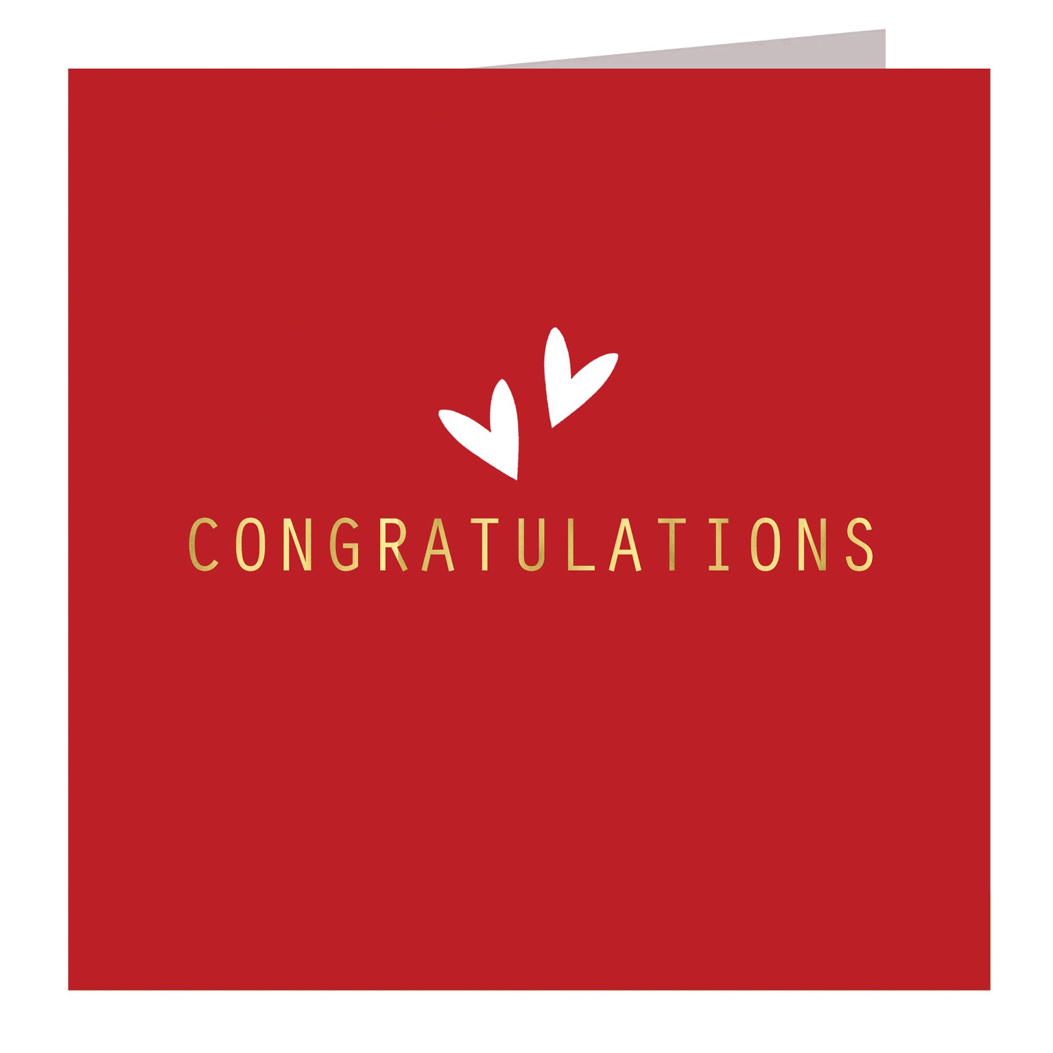 AH18 gold foiled congratulations card
