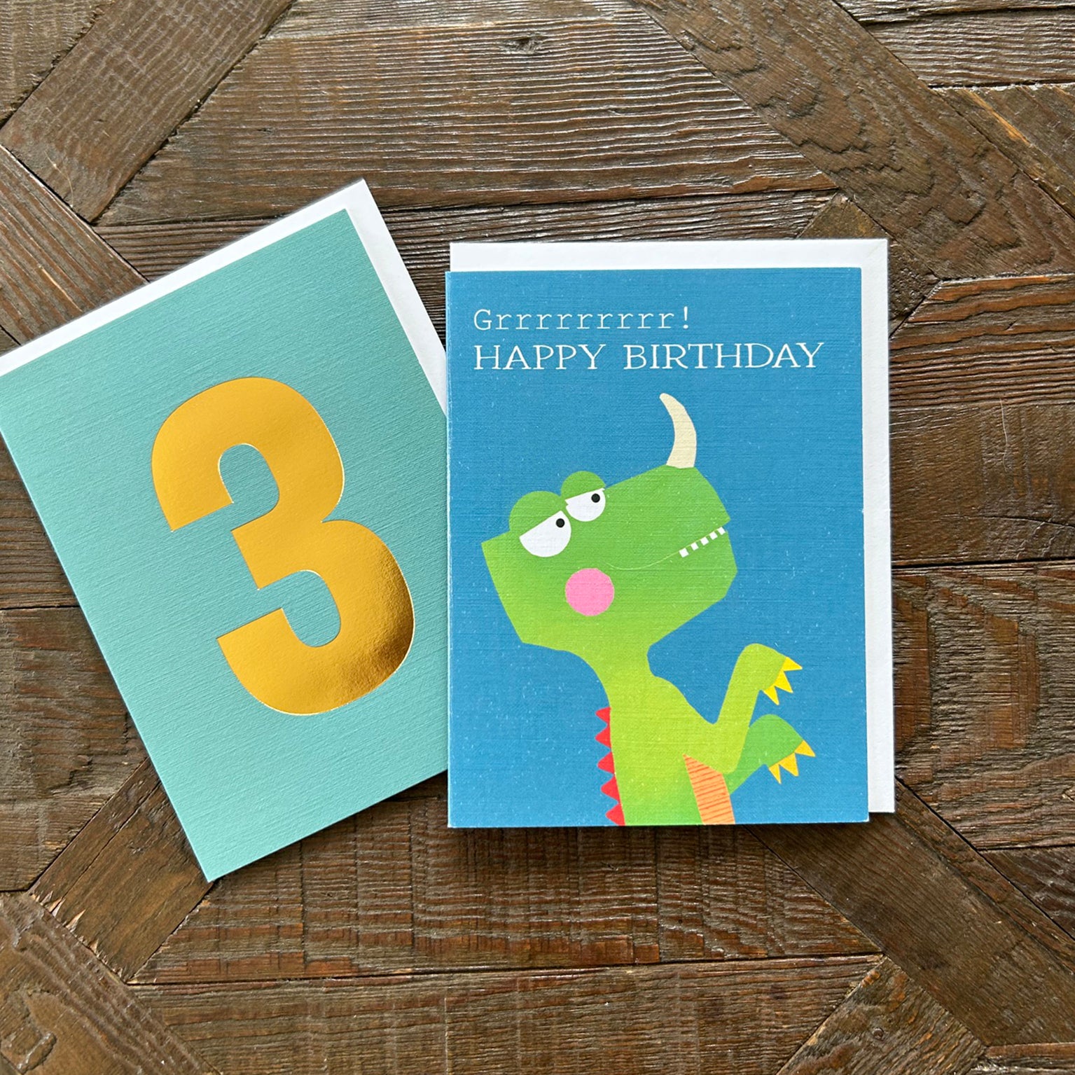 AL03 mini dinosaur birthday card