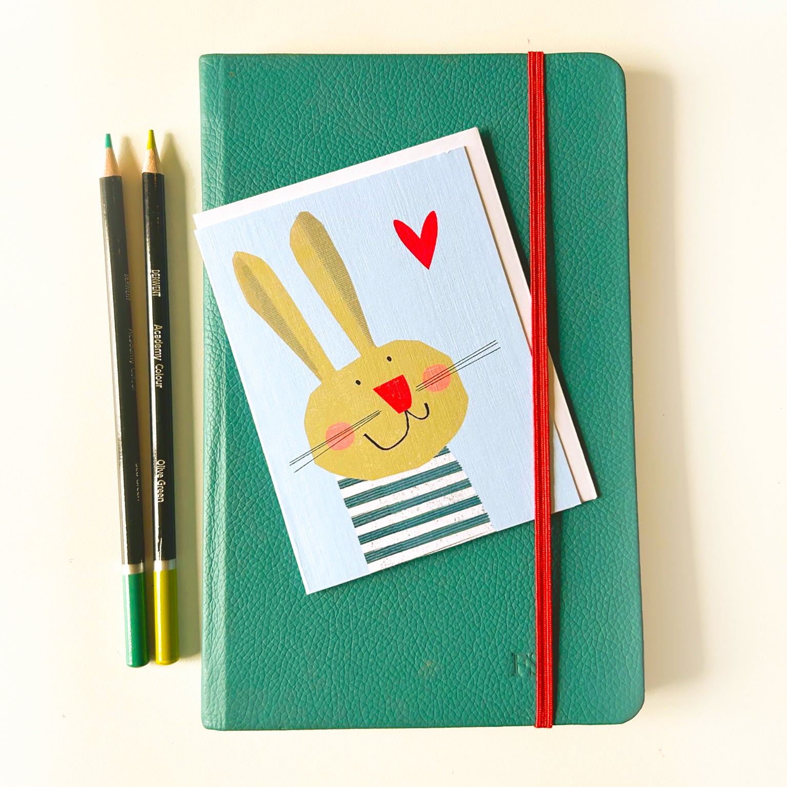 AL05 mini blue bunny card