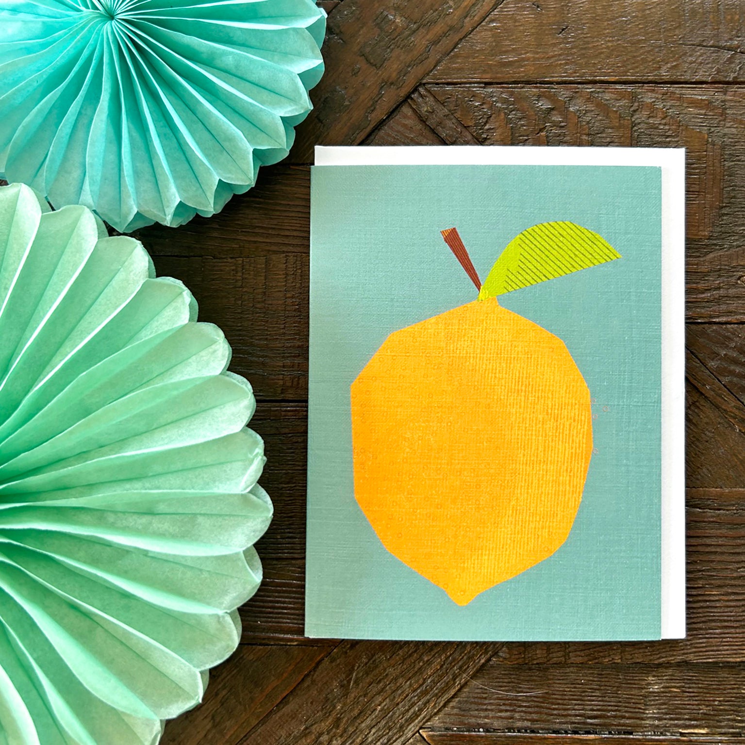 AL07 mini lemon greetings card