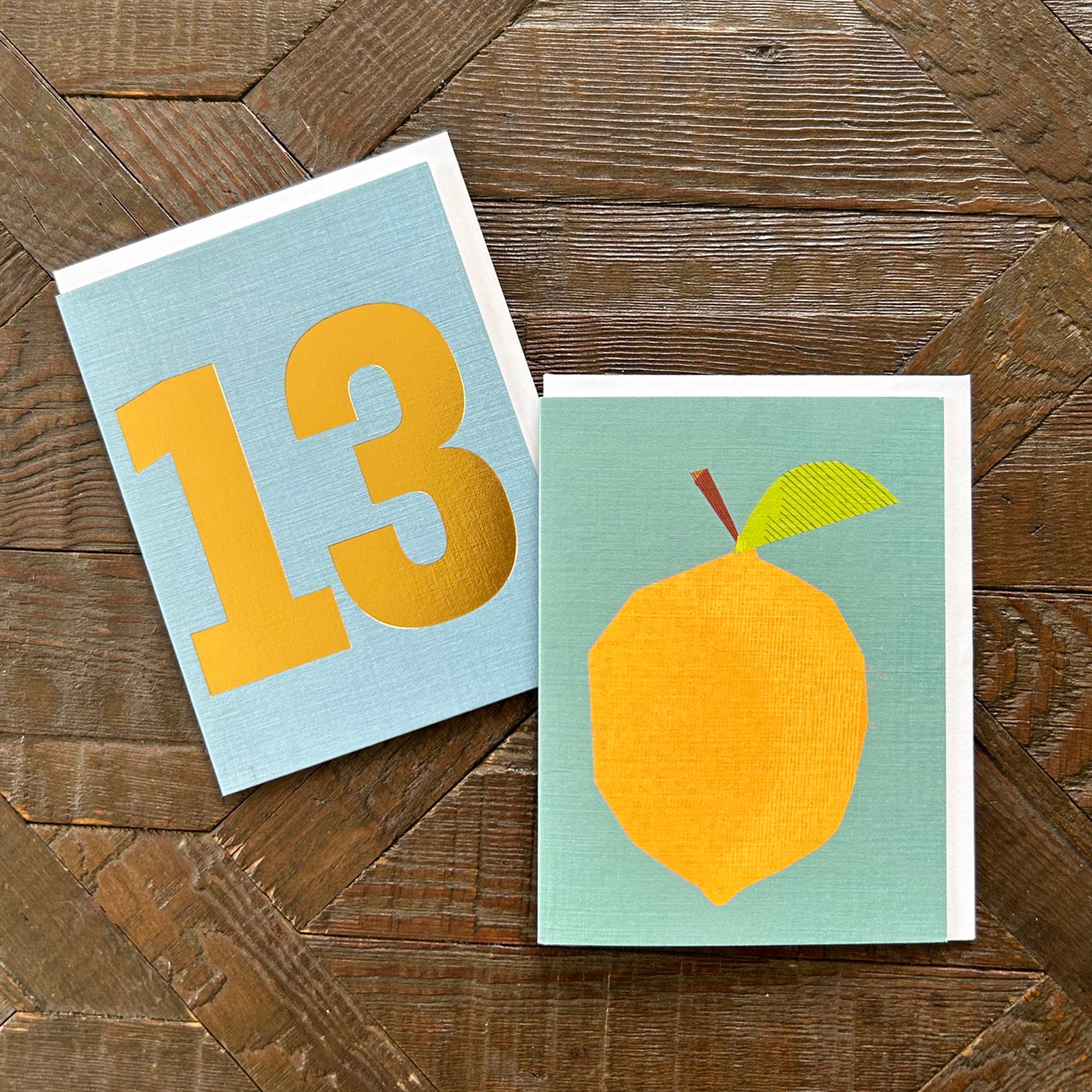 AL07 mini lemon greetings card