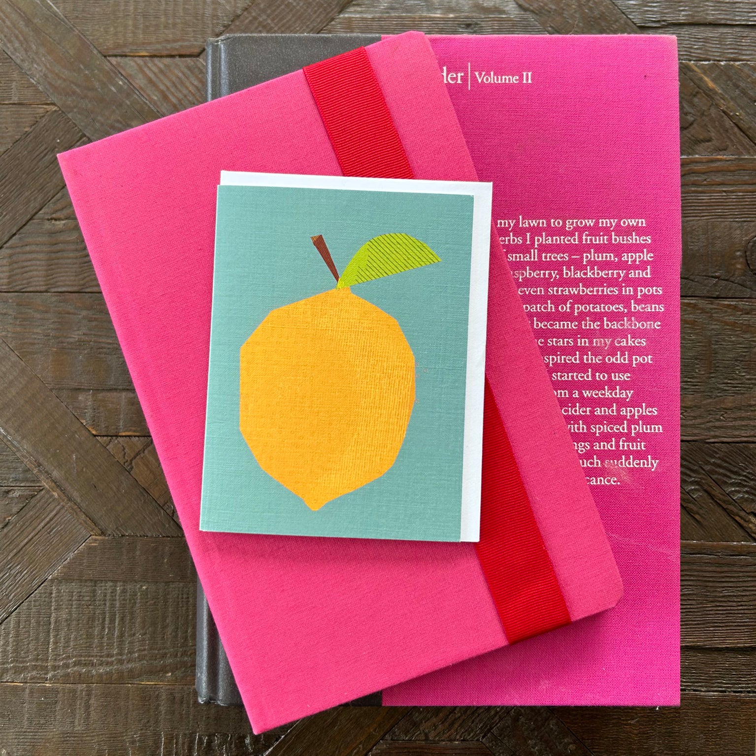 AL07 mini lemon greetings card