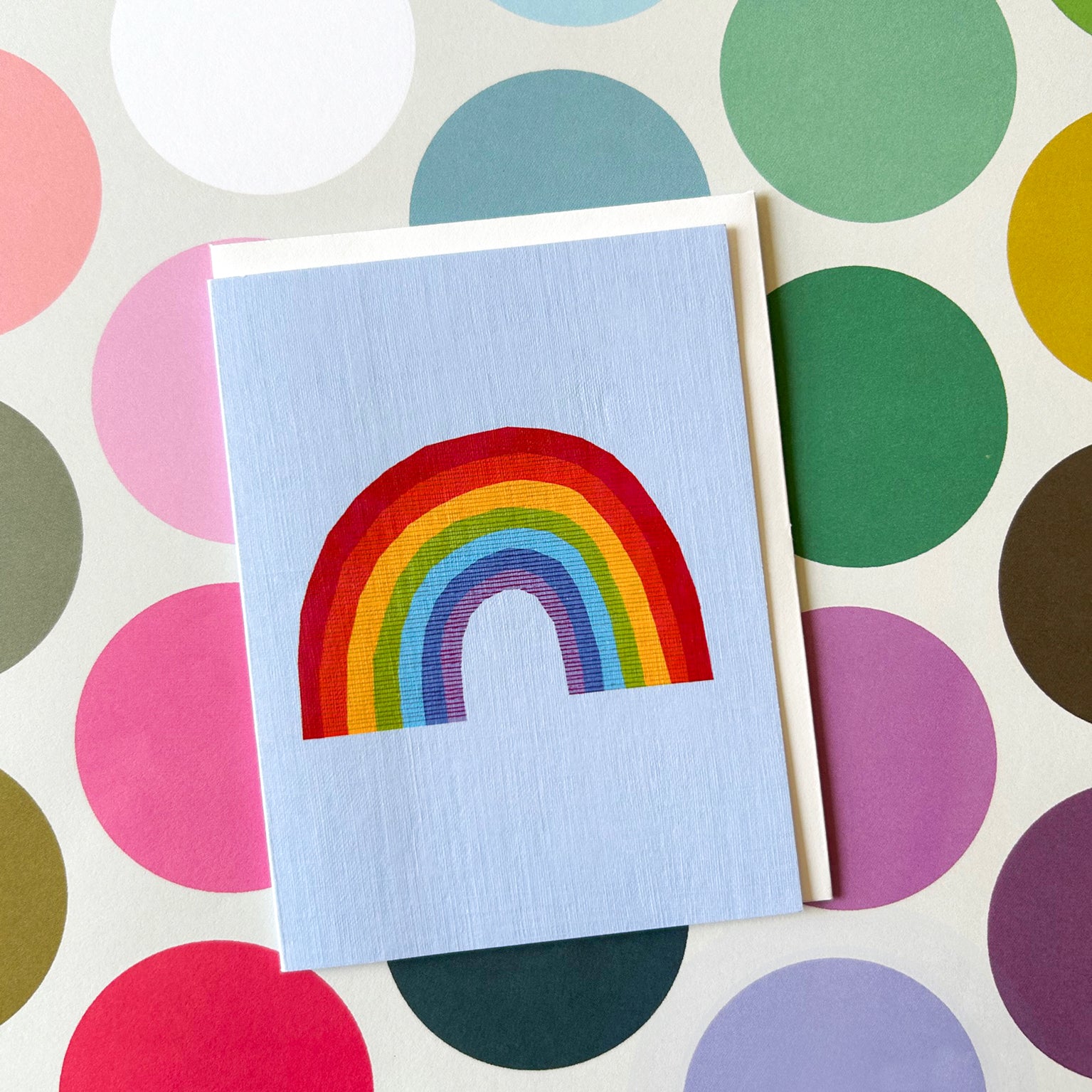 AL11 mini rainbow greetings card
