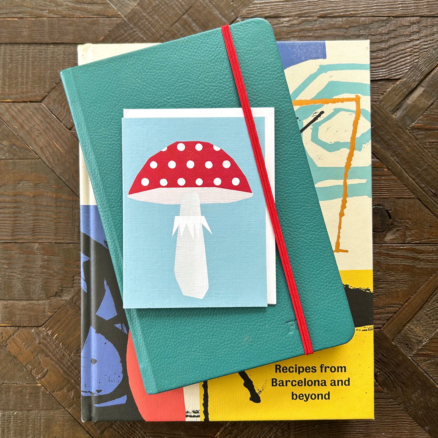 AL14 mini mushroom greetings card