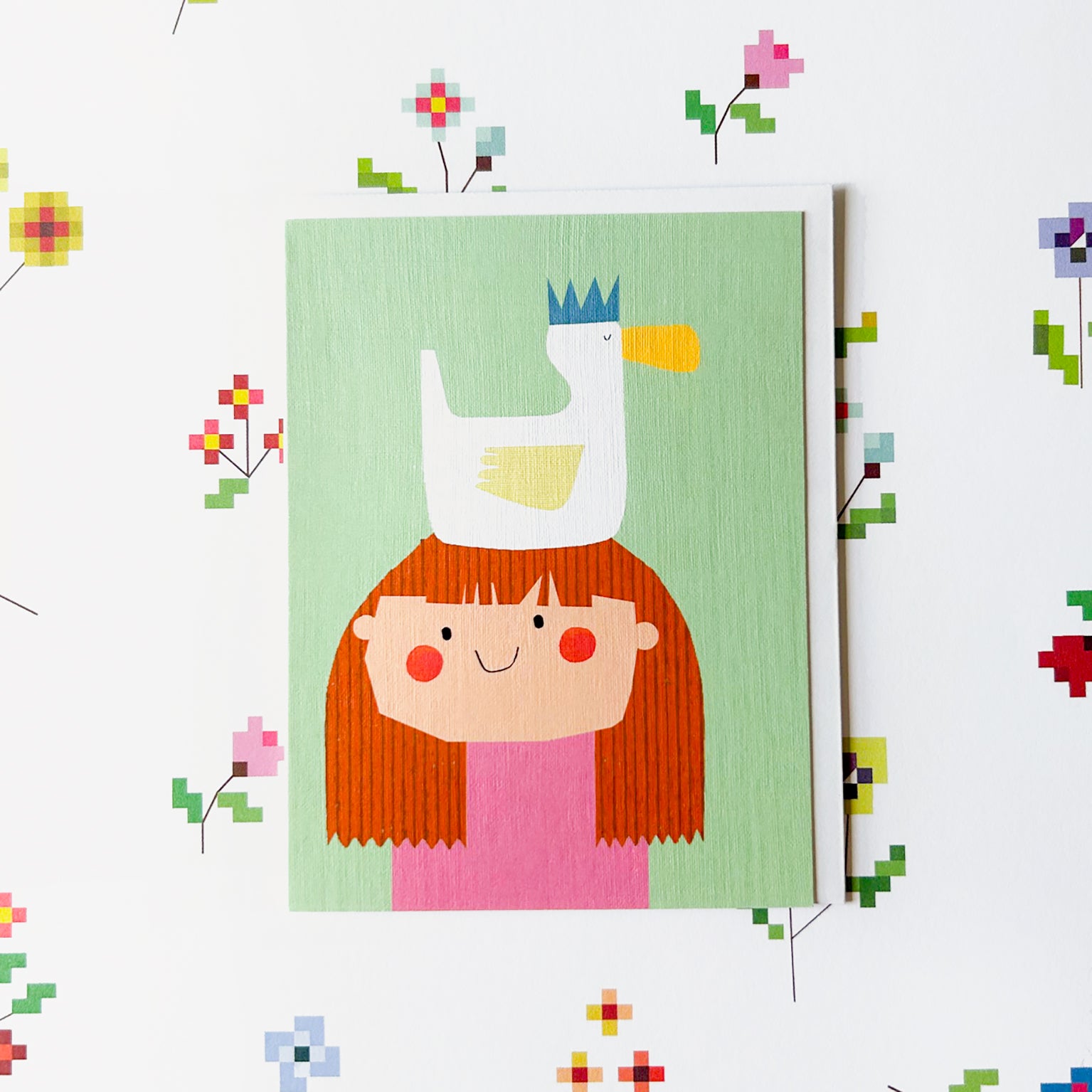 AL22 mini girl and duck card