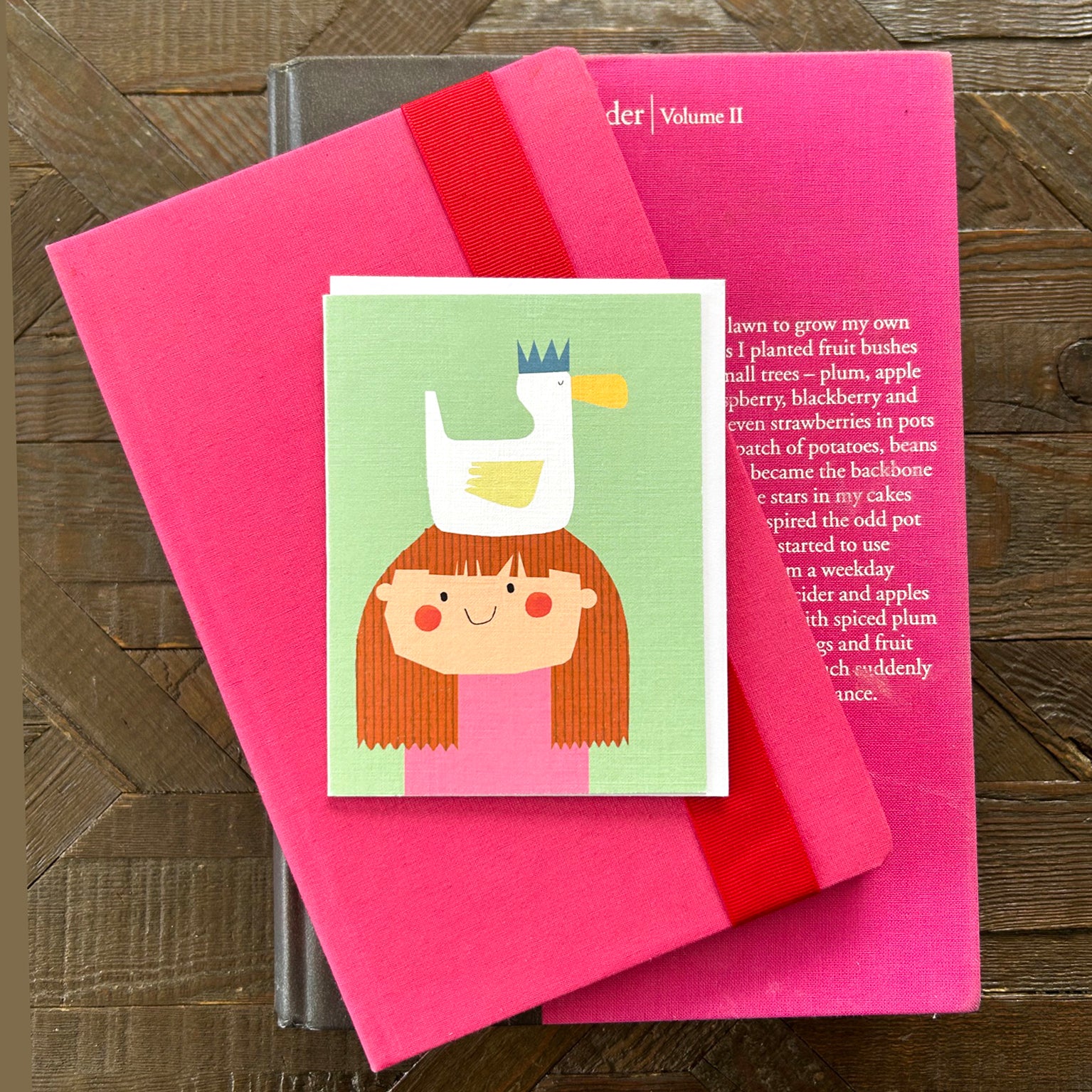 AL22 mini girl and duck card