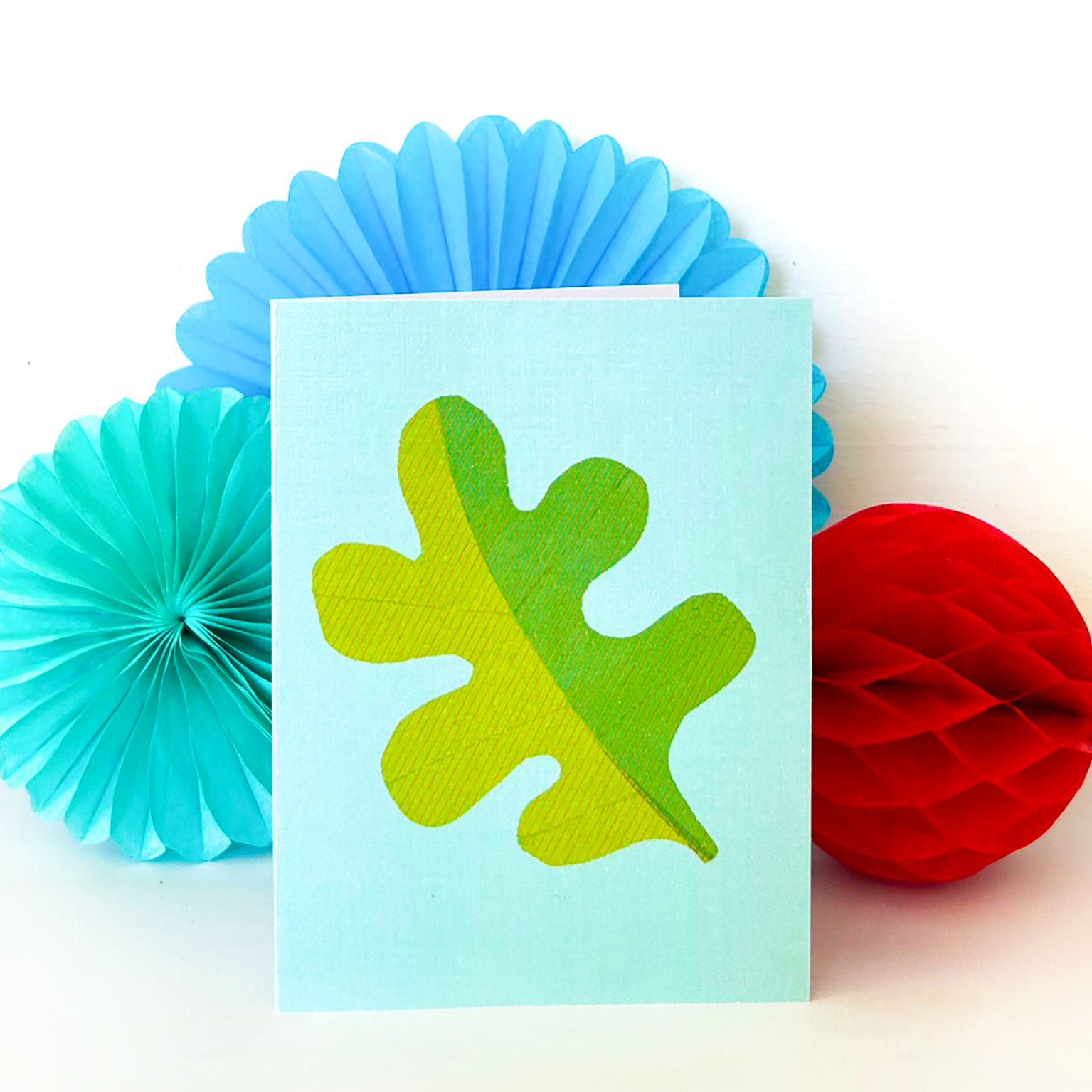 AL25 mini leaf greetings card