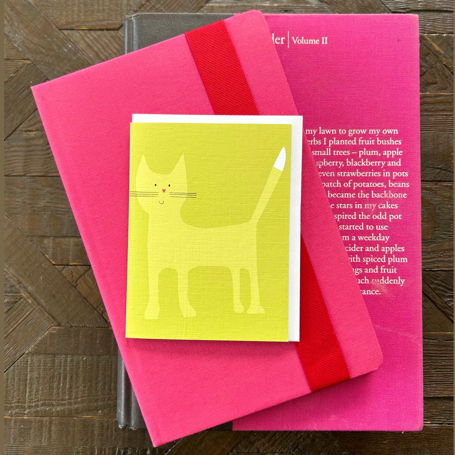 AL26 mini cat greetings card