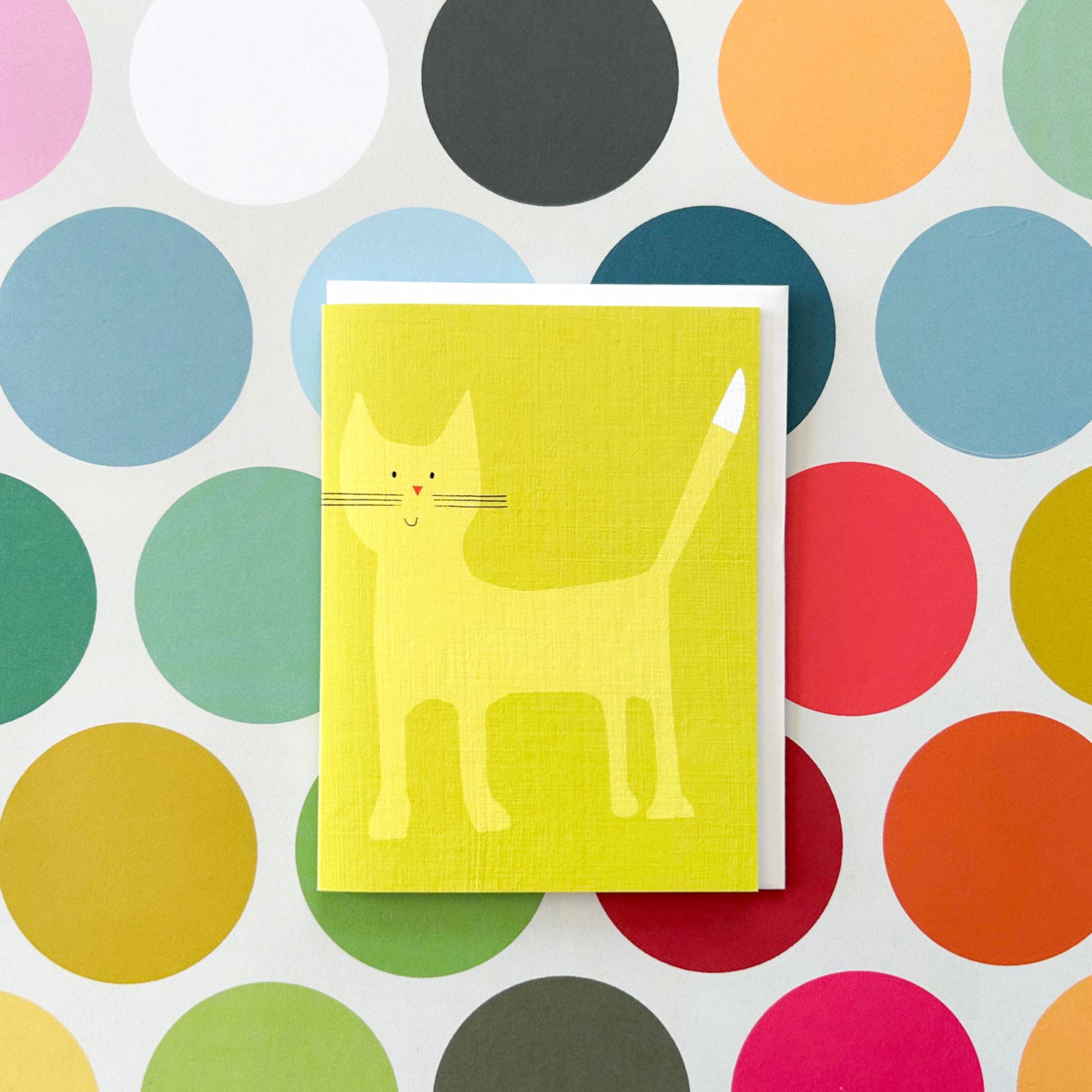 AL26 mini cat greetings card