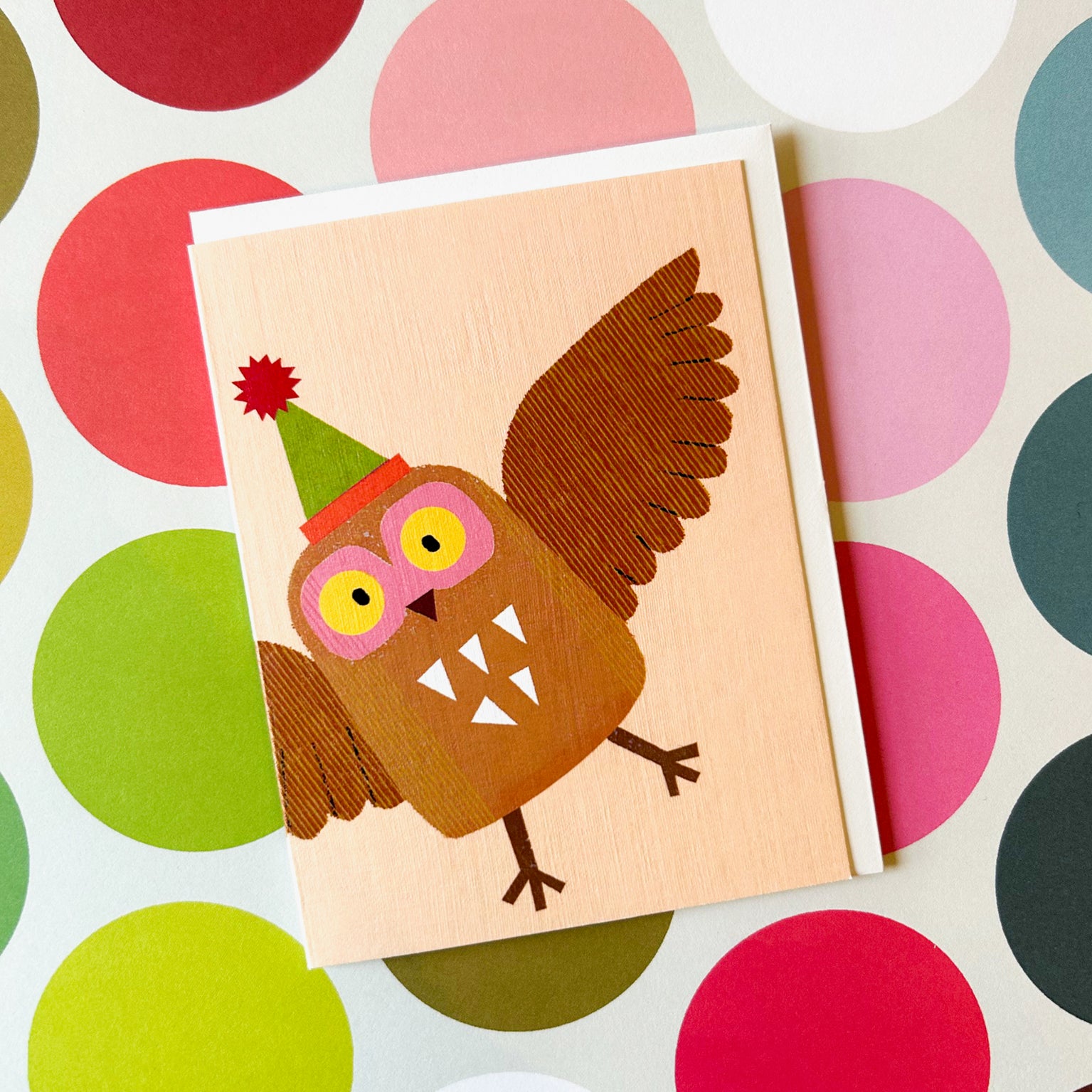 AL32 mini owl greetings card