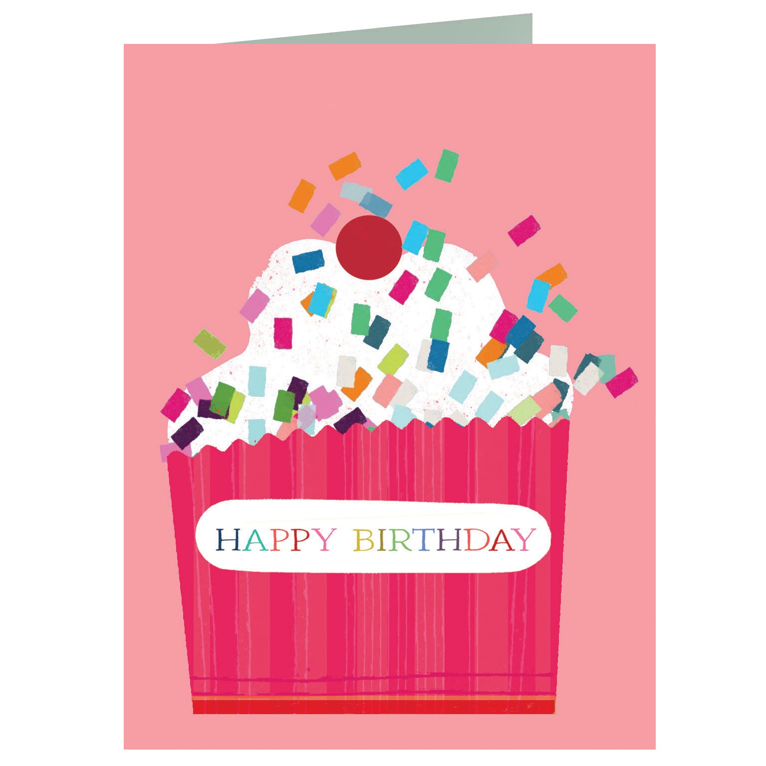 AL33 mini happy birthday cupcake card