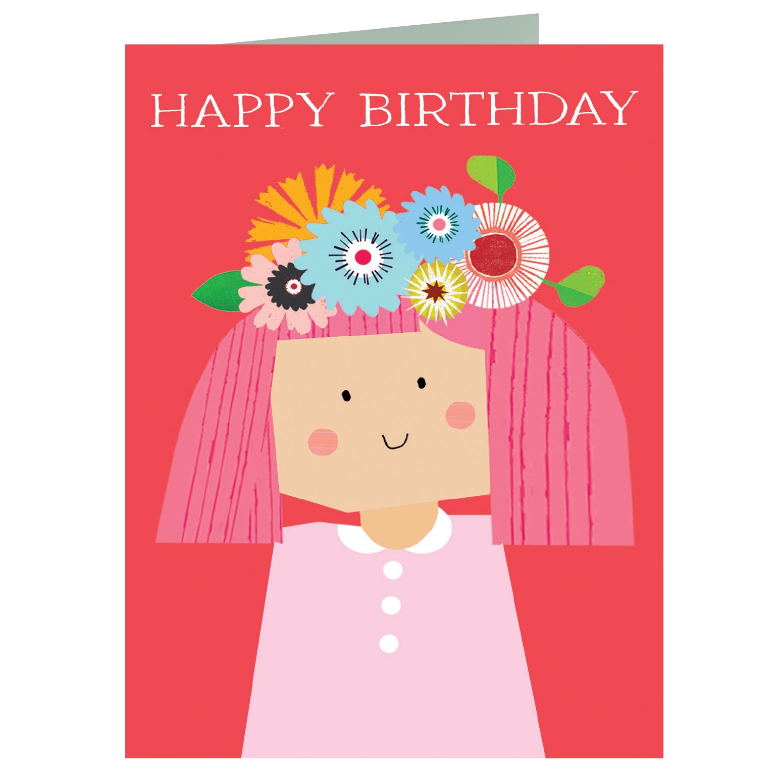 AL34 mini flower girl birthday card