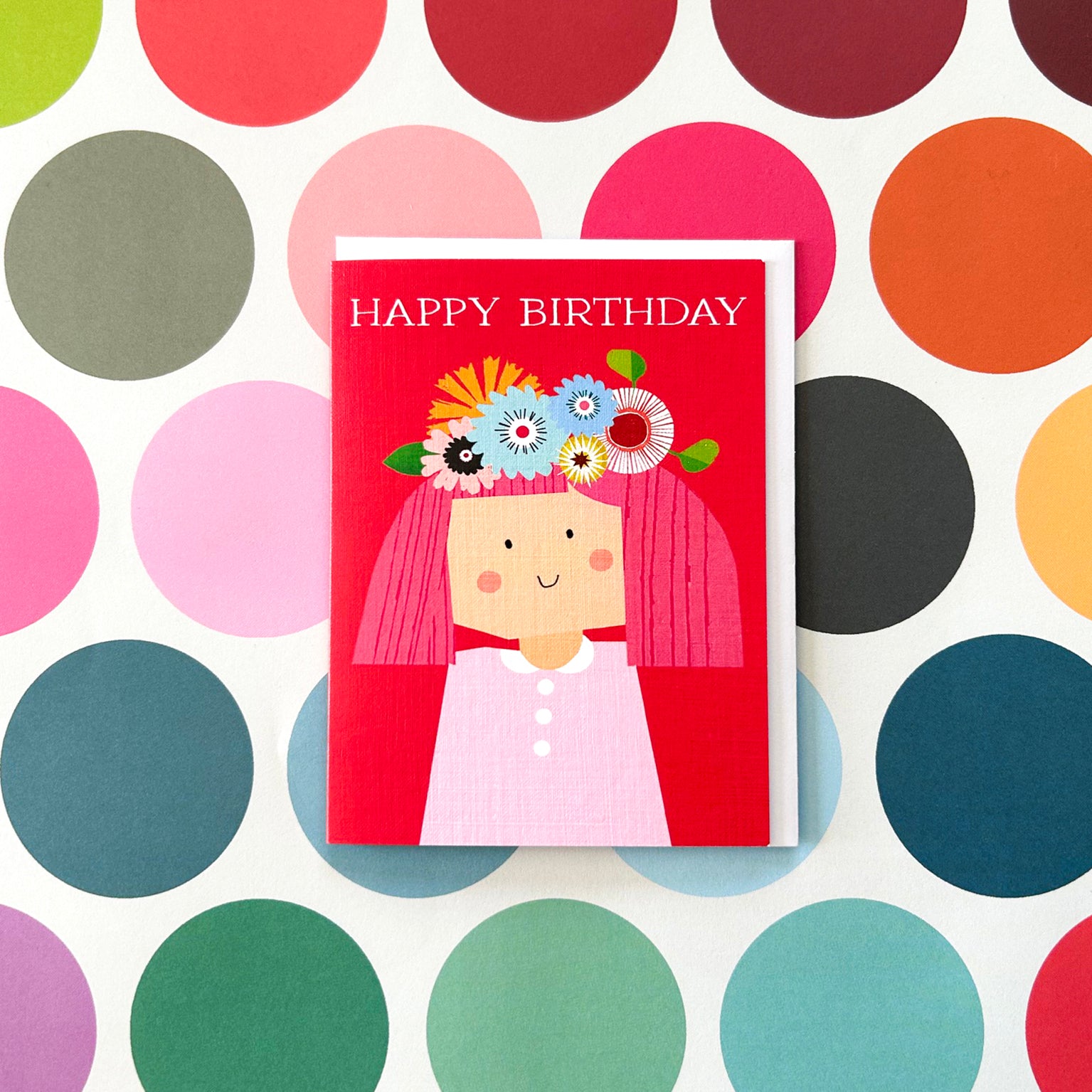 AL34 mini flower girl birthday card