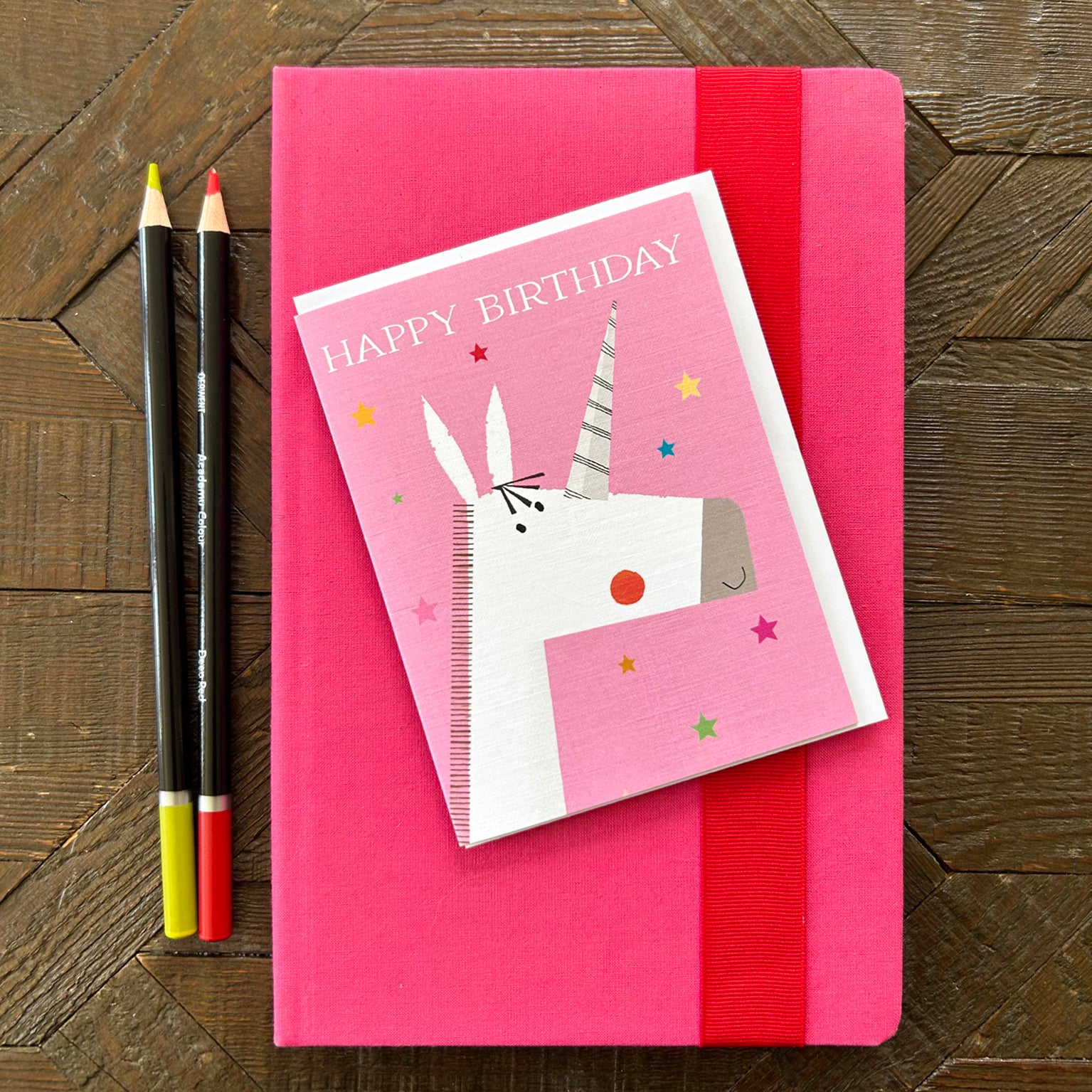 AL37 mini unicorn birthday card