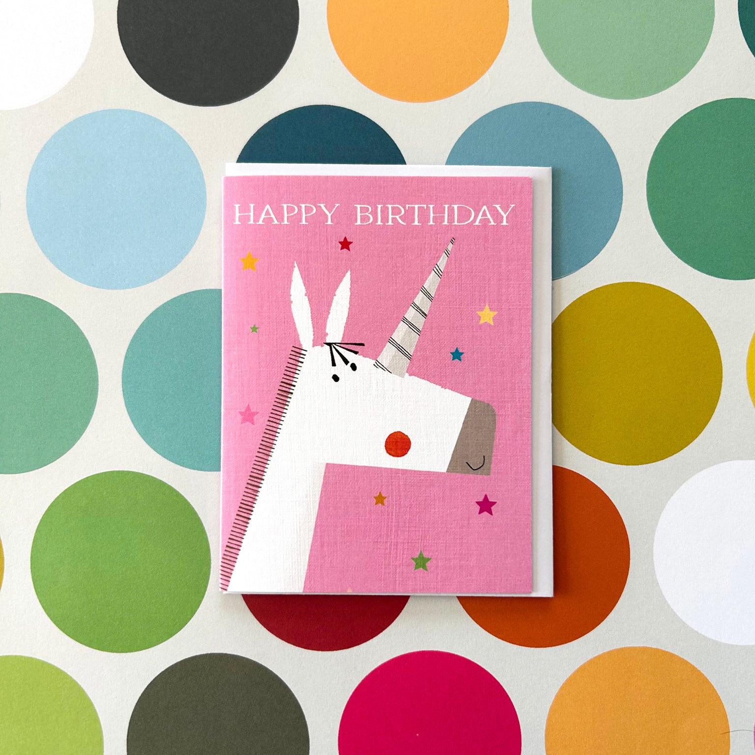 AL37 mini unicorn birthday card