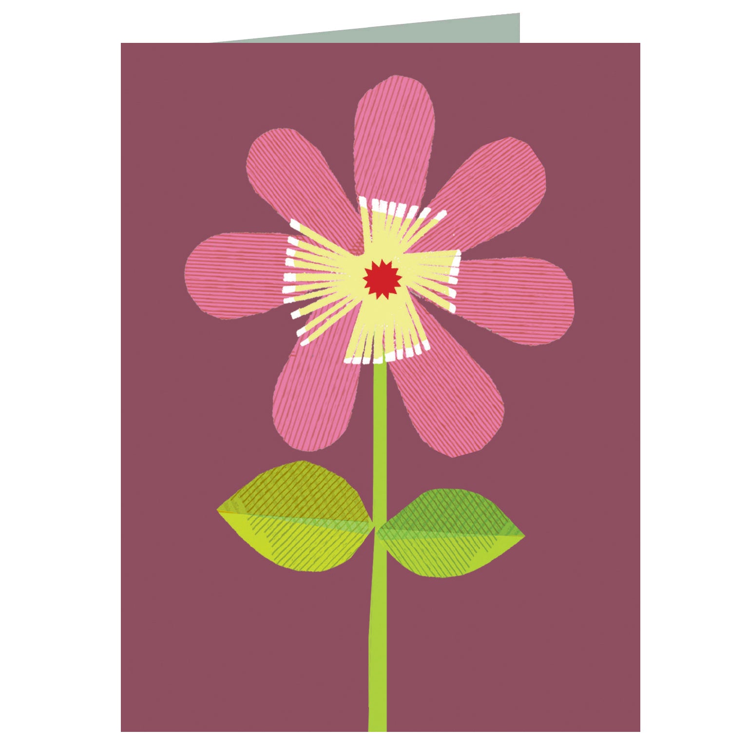 AL39 mini flower greetings card