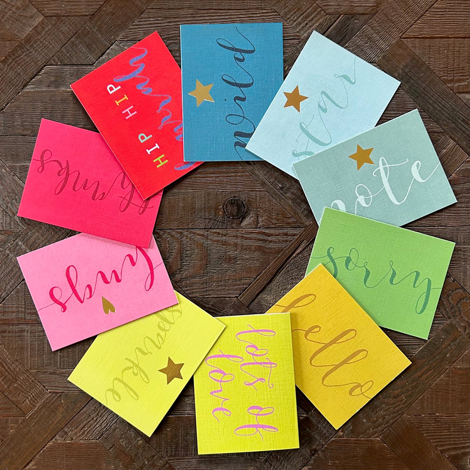 AM06 mixed mini wordy cards