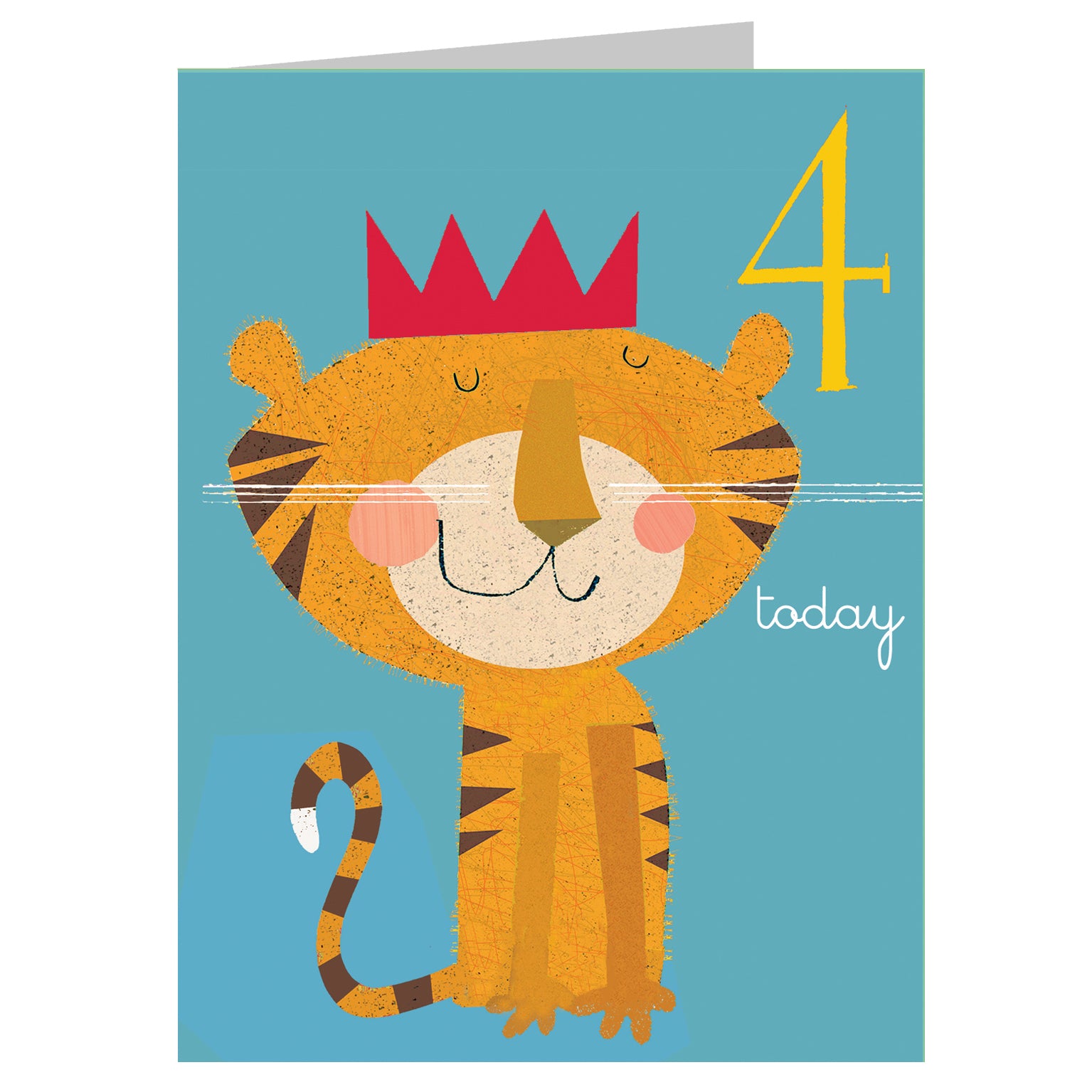 AW04 mini tiger 4th birthday card