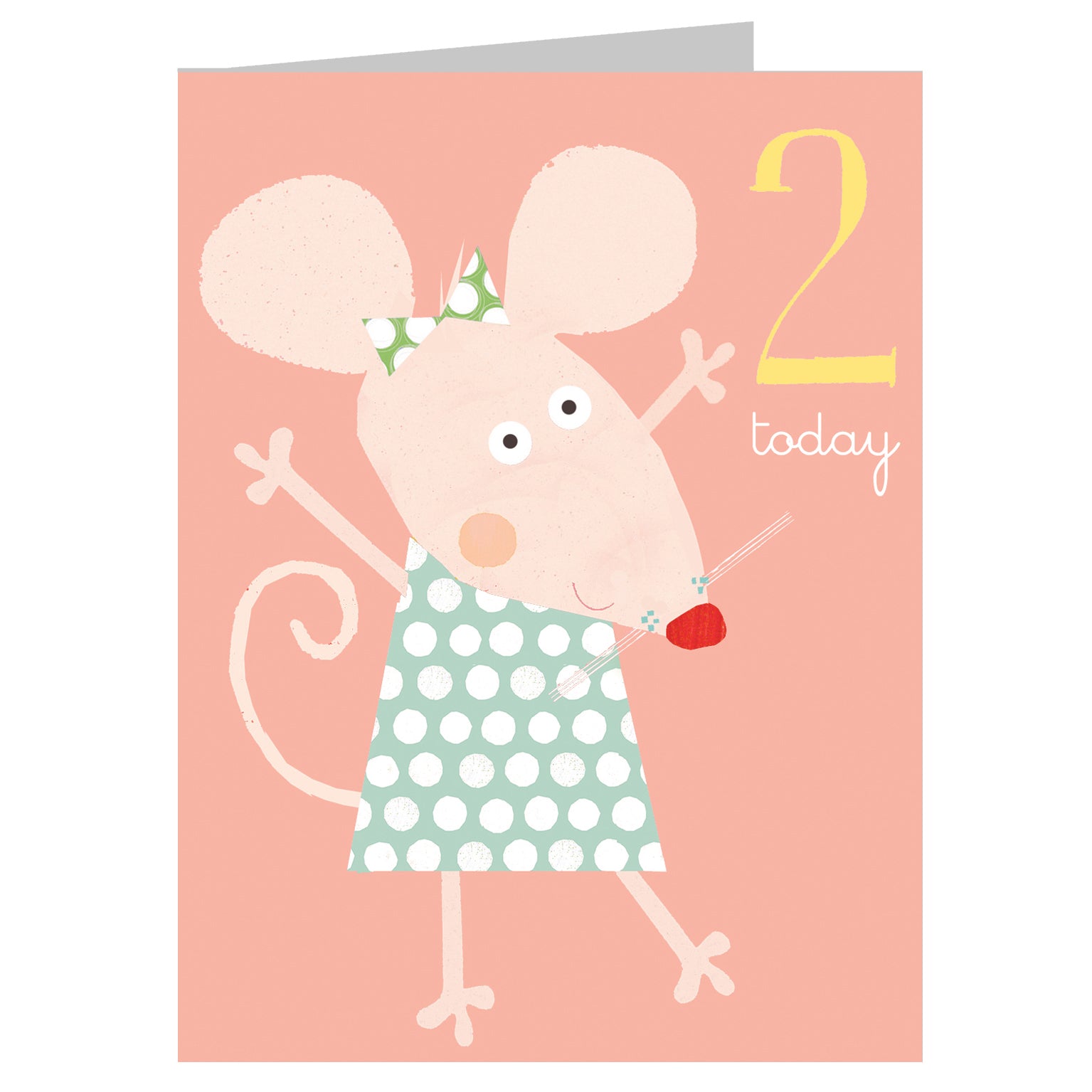 AW08 mini mouse 2nd birthday card