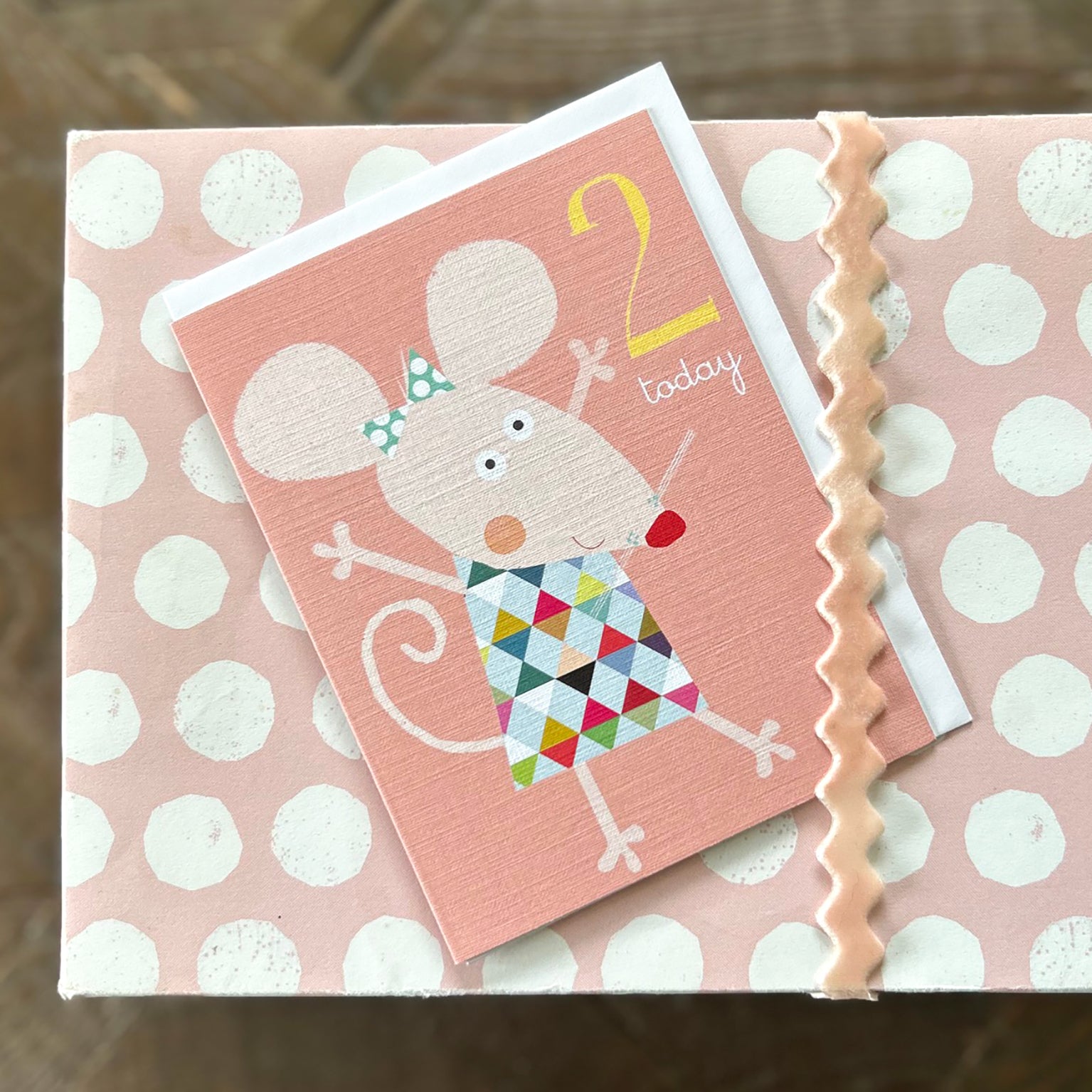 AW08 mini mouse 2nd birthday card
