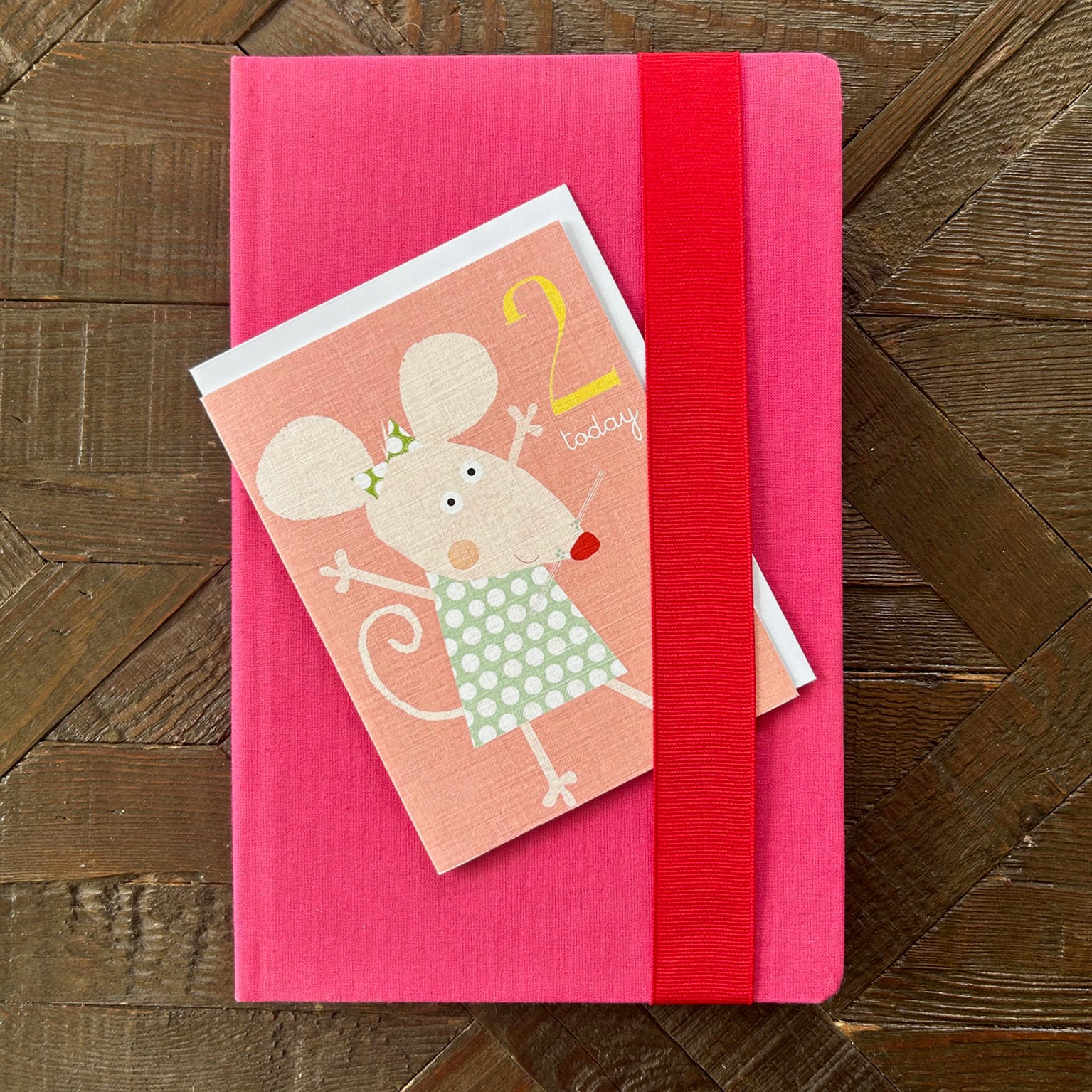 AW08 mini mouse 2nd birthday card