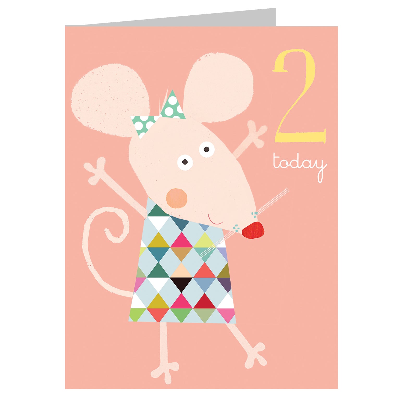 AW08 mini mouse 2nd birthday card