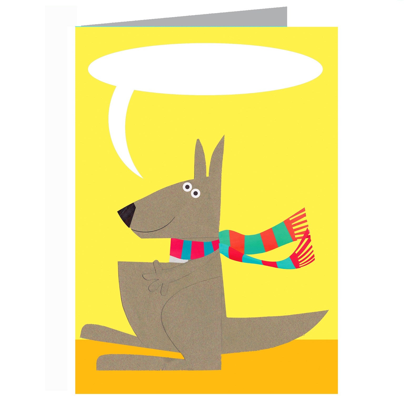 BB02 personalised kangaroo greetings card