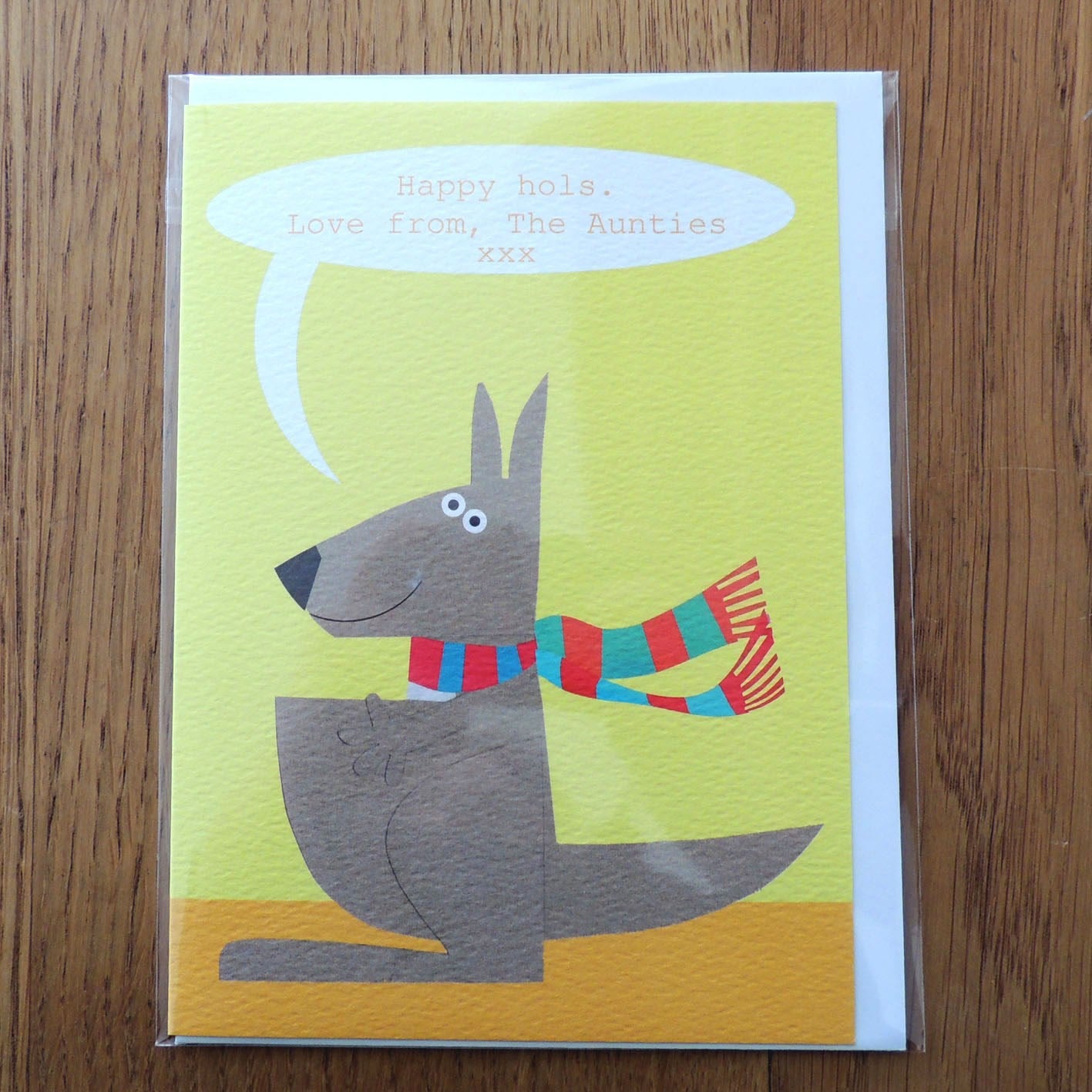 BB02 personalised kangaroo greetings card