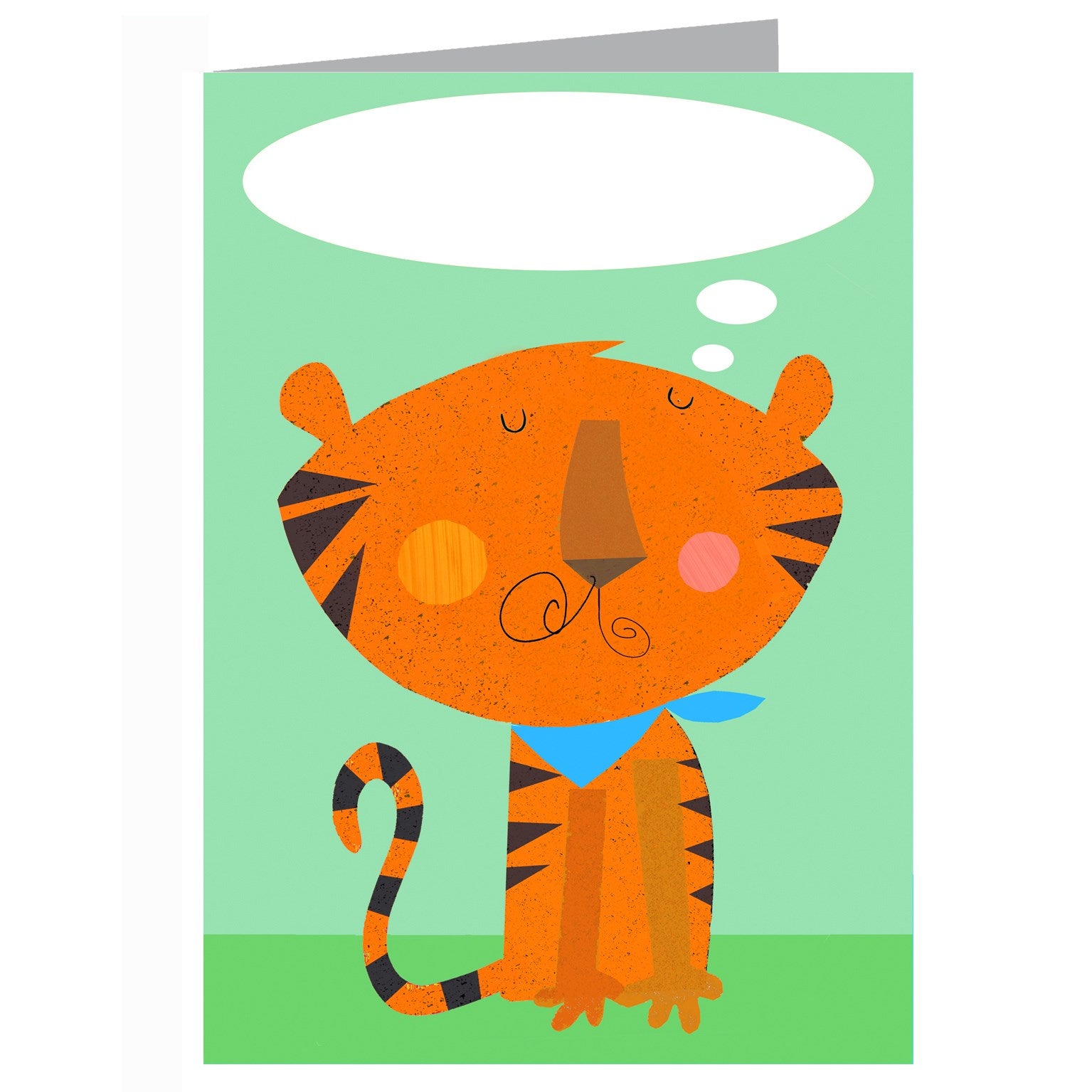 BB03 personalised tiger greetings card