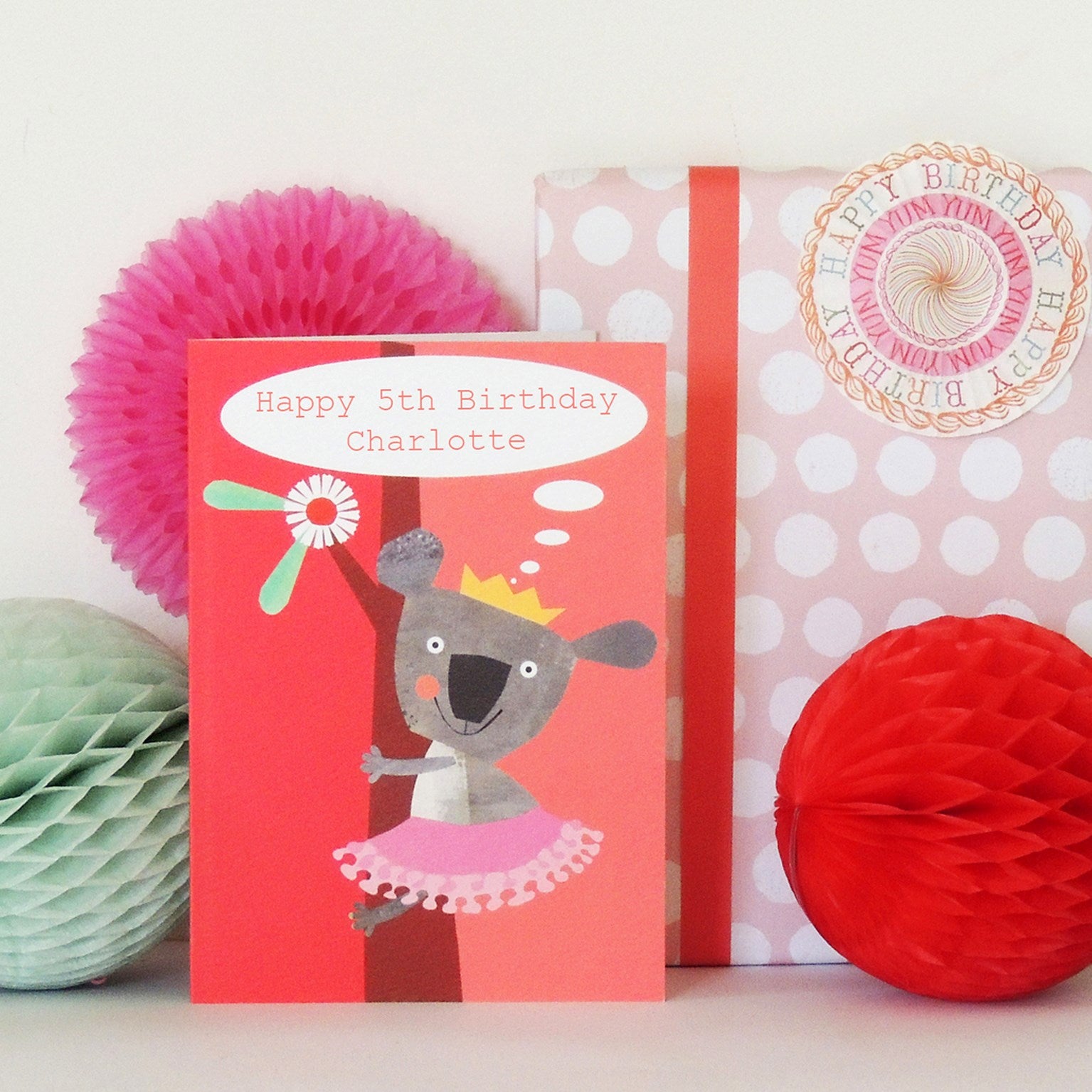 BB04 personalised koala greetings card