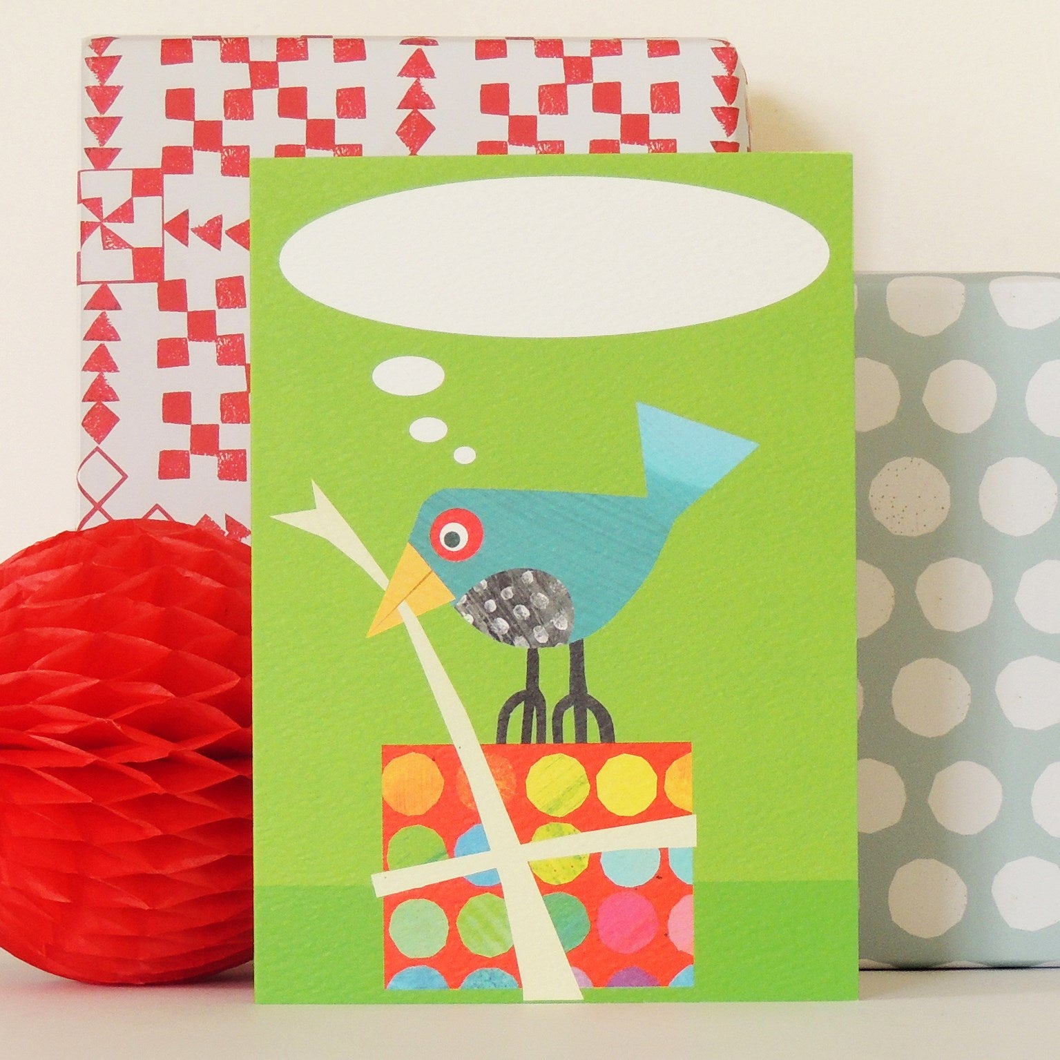 BB09 personalised bird & gift card