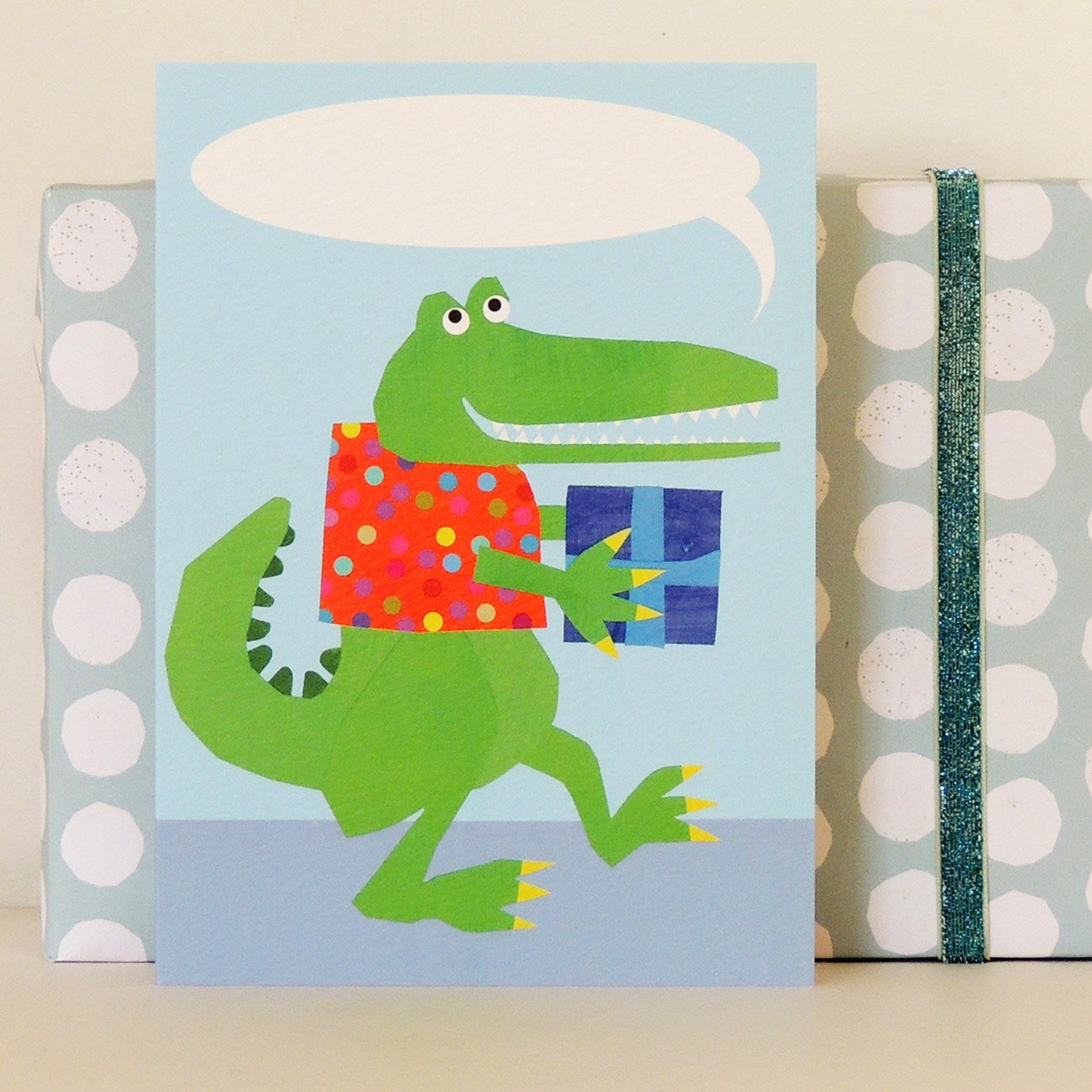 BB11 personalised crocodile greetings card