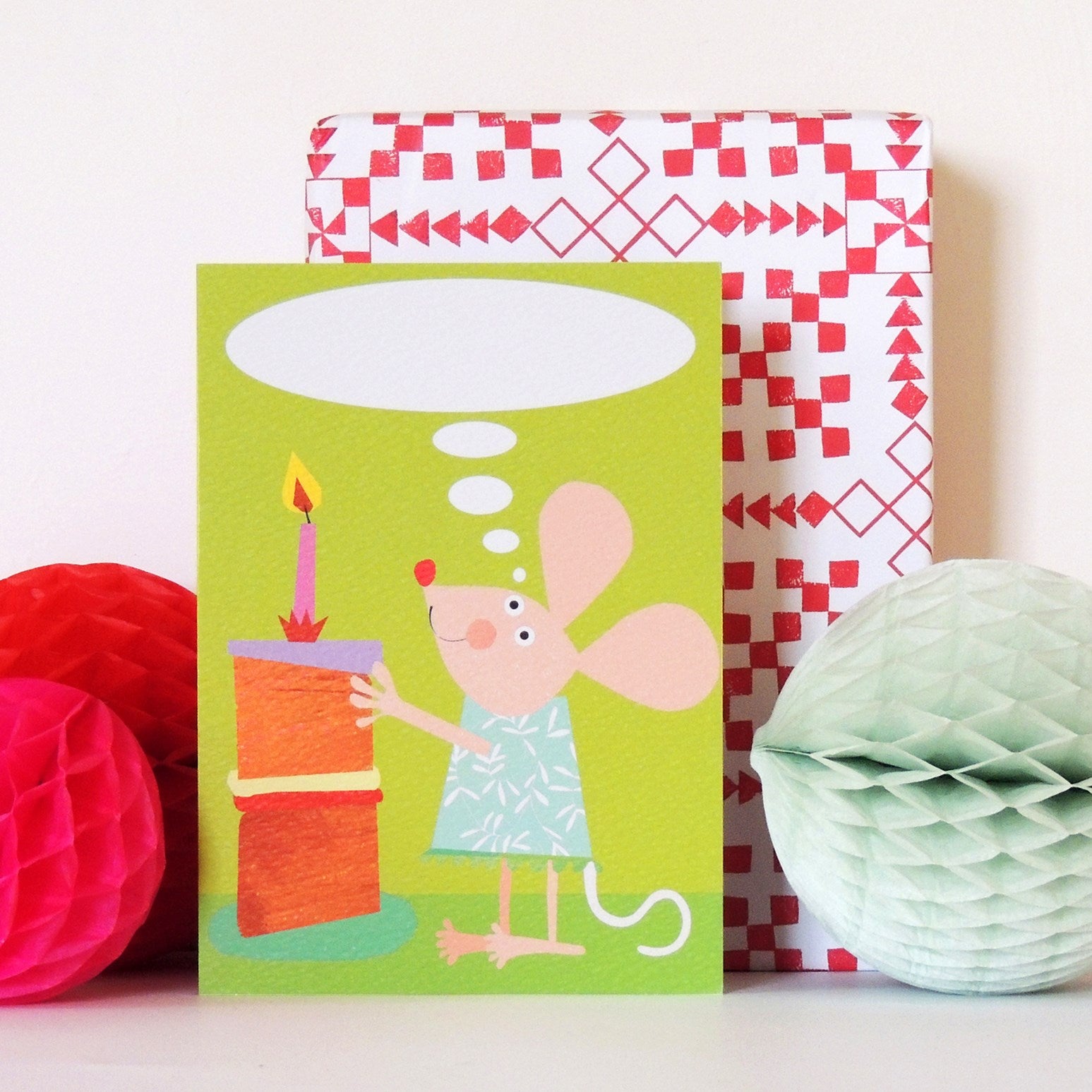 BB12 personalised little mouse card