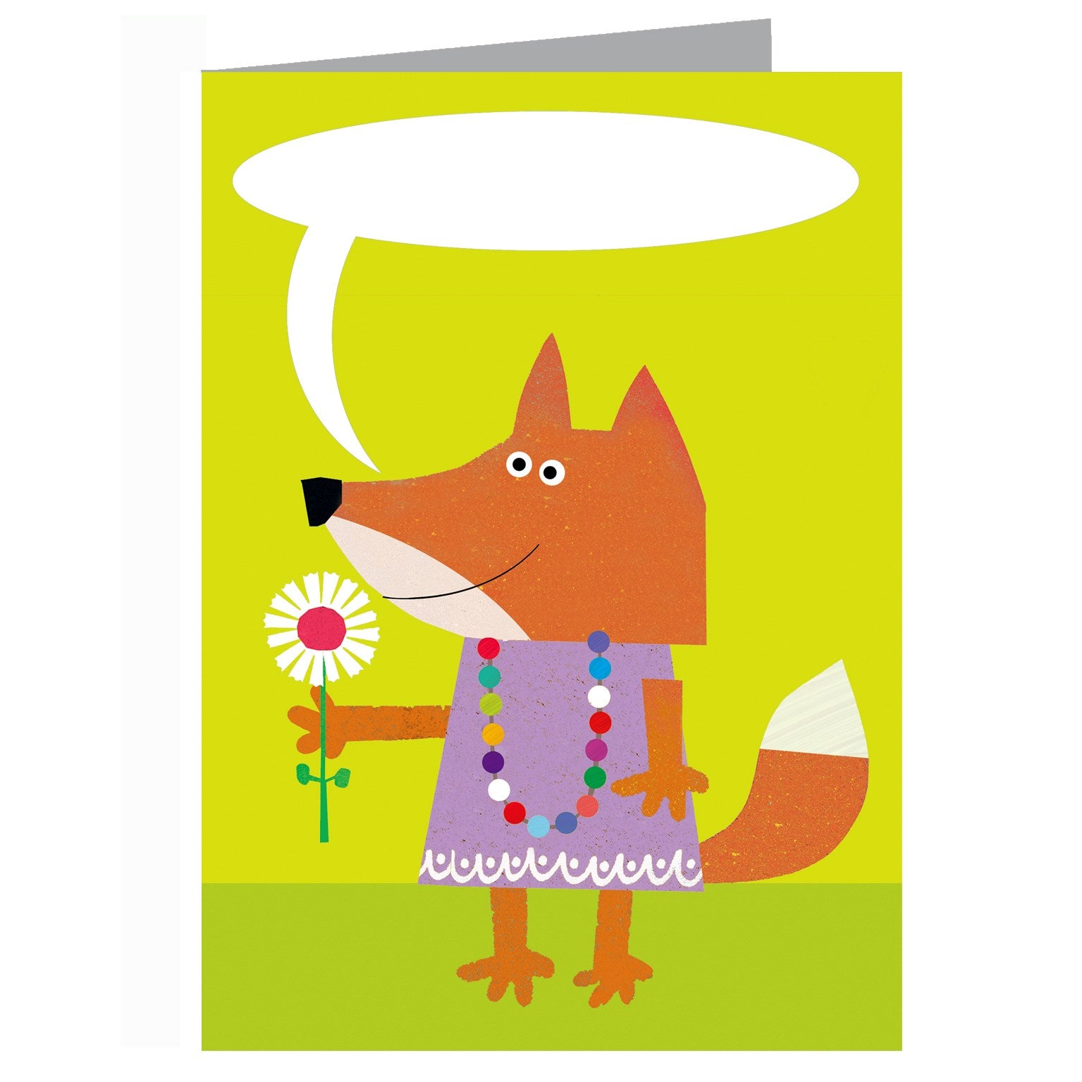 BB14 personalised fox greetings card