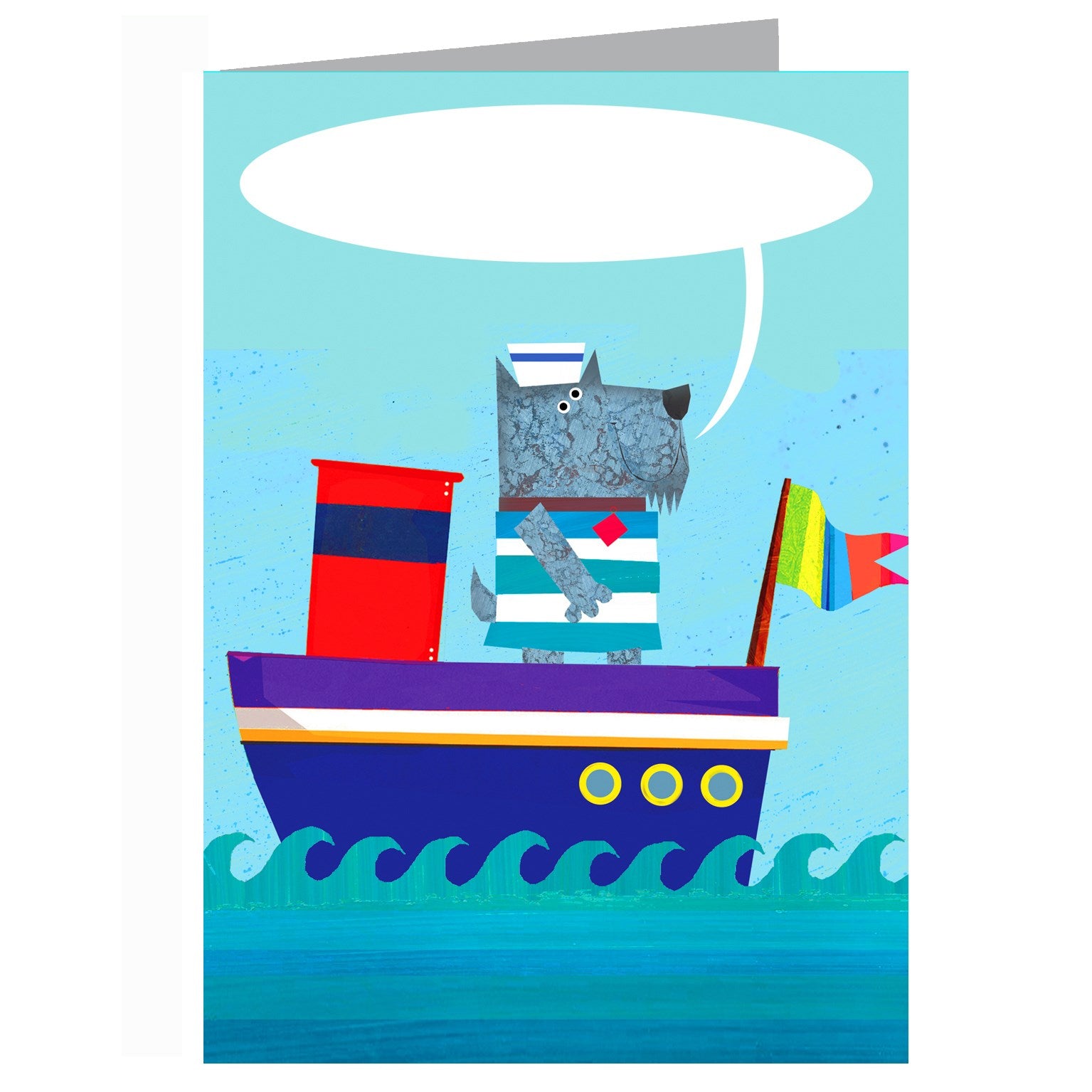 BB20 personalised dog boat card