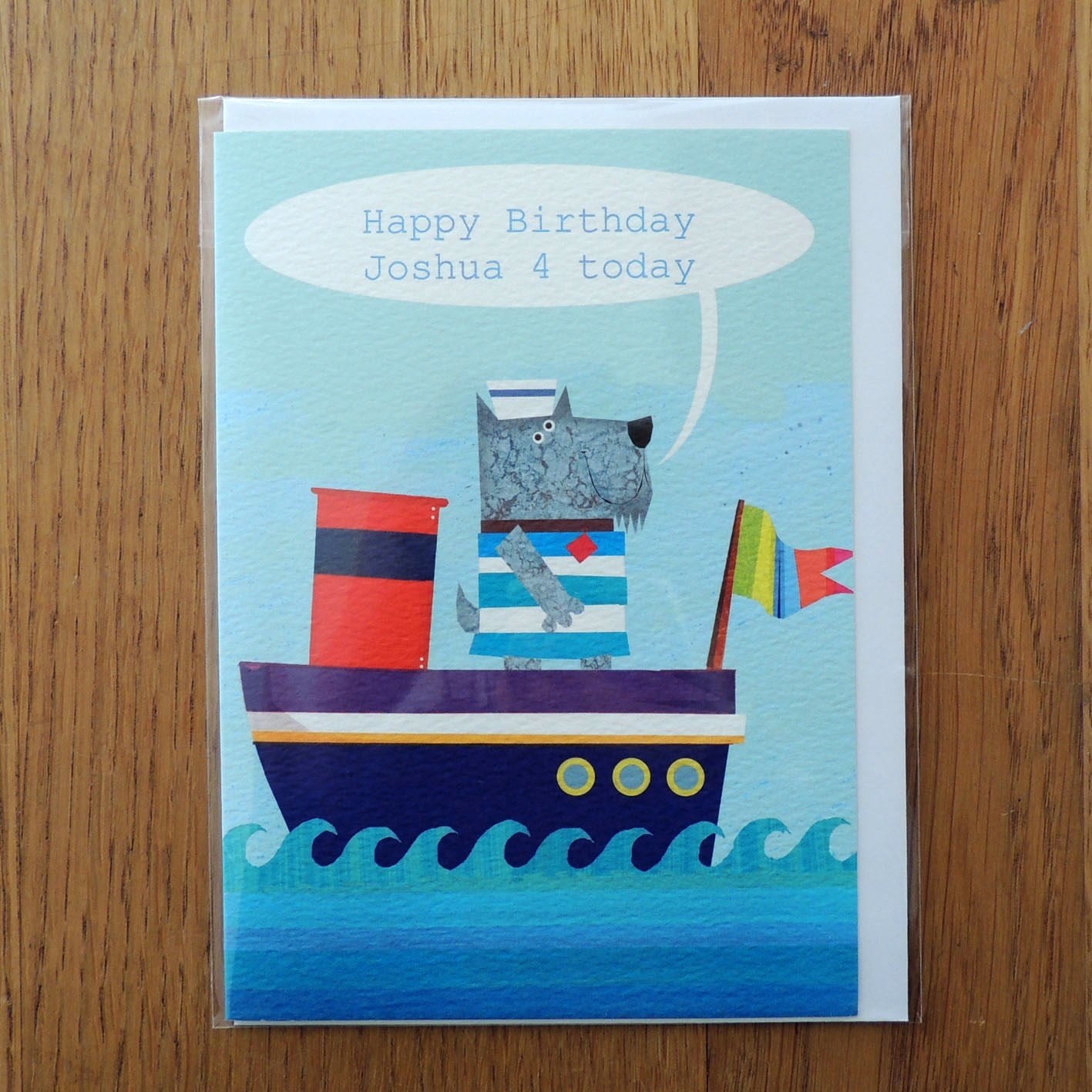 BB20 personalised dog boat card