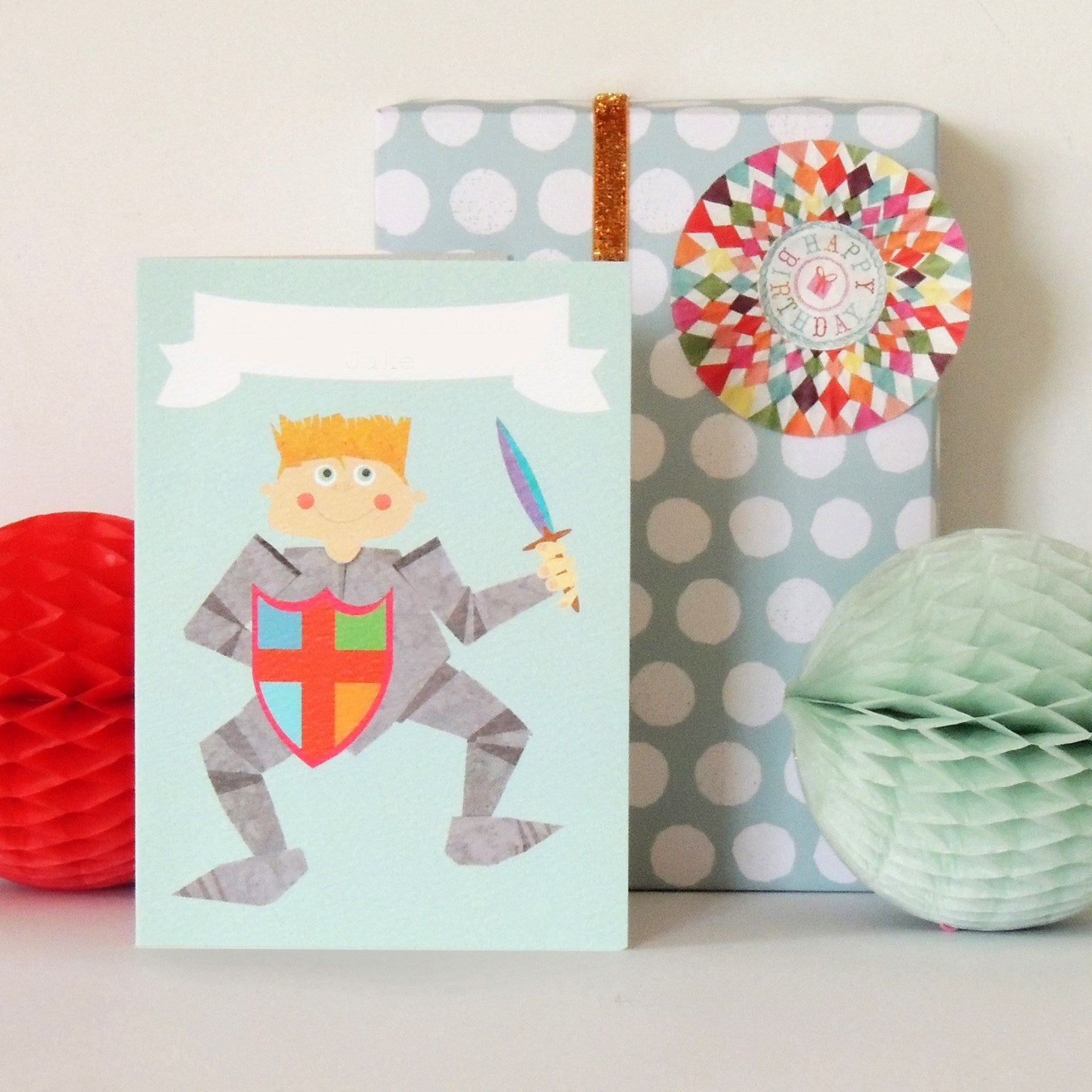 BB35 personalised knight greetings card