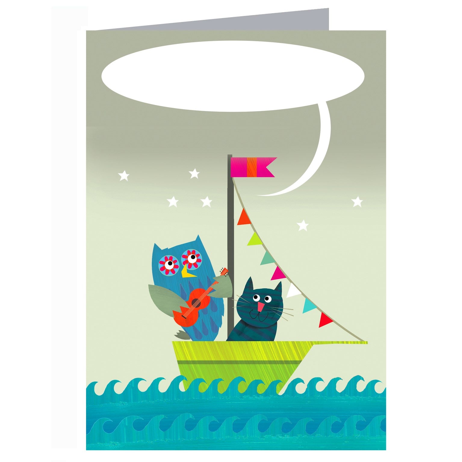 BB36 personalised owl and pussycat card