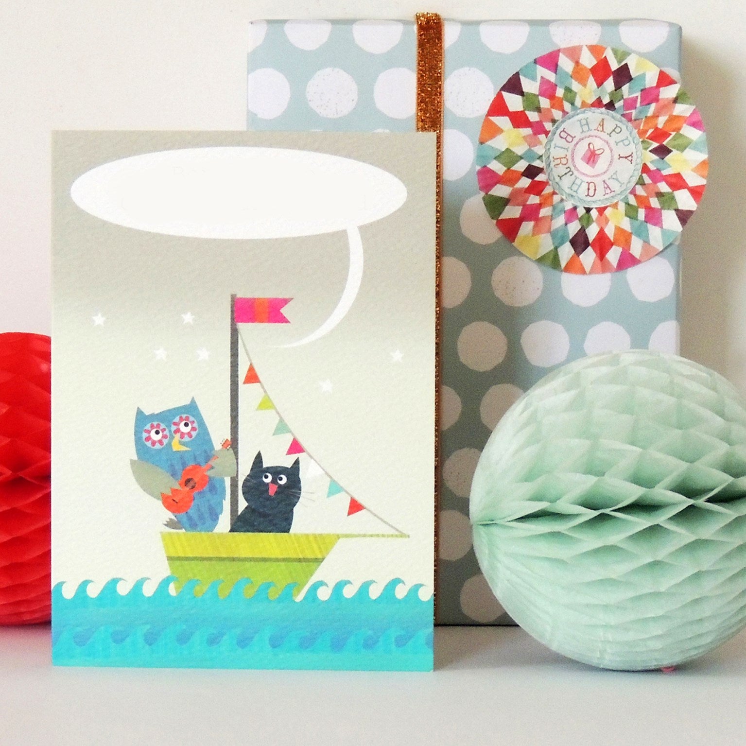 BB36 personalised owl and pussycat card