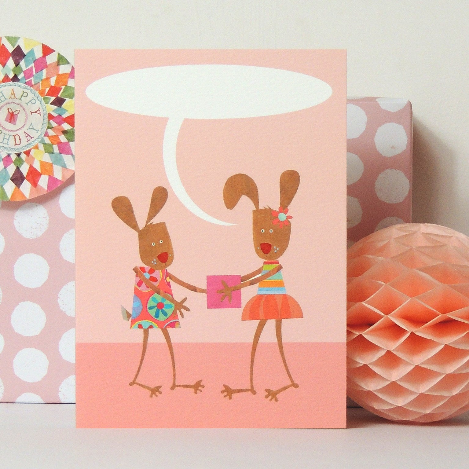 BB40 personalised rabbits present card
