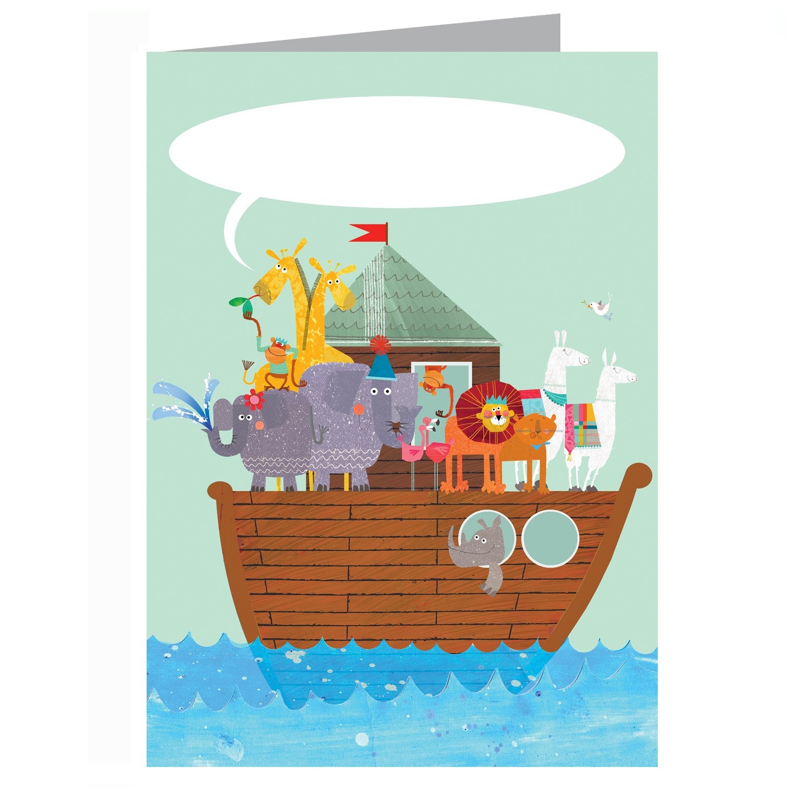 BB43 personalised Noah's ark card