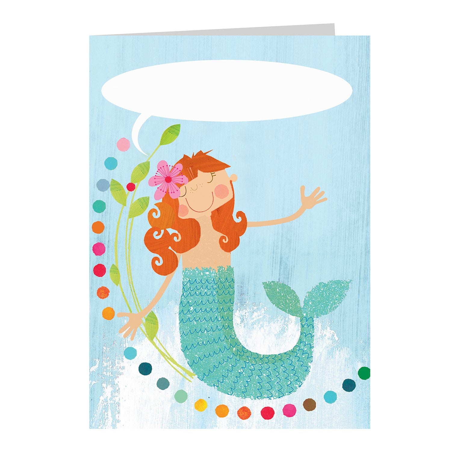 BB50 personalised mermaid greetings card