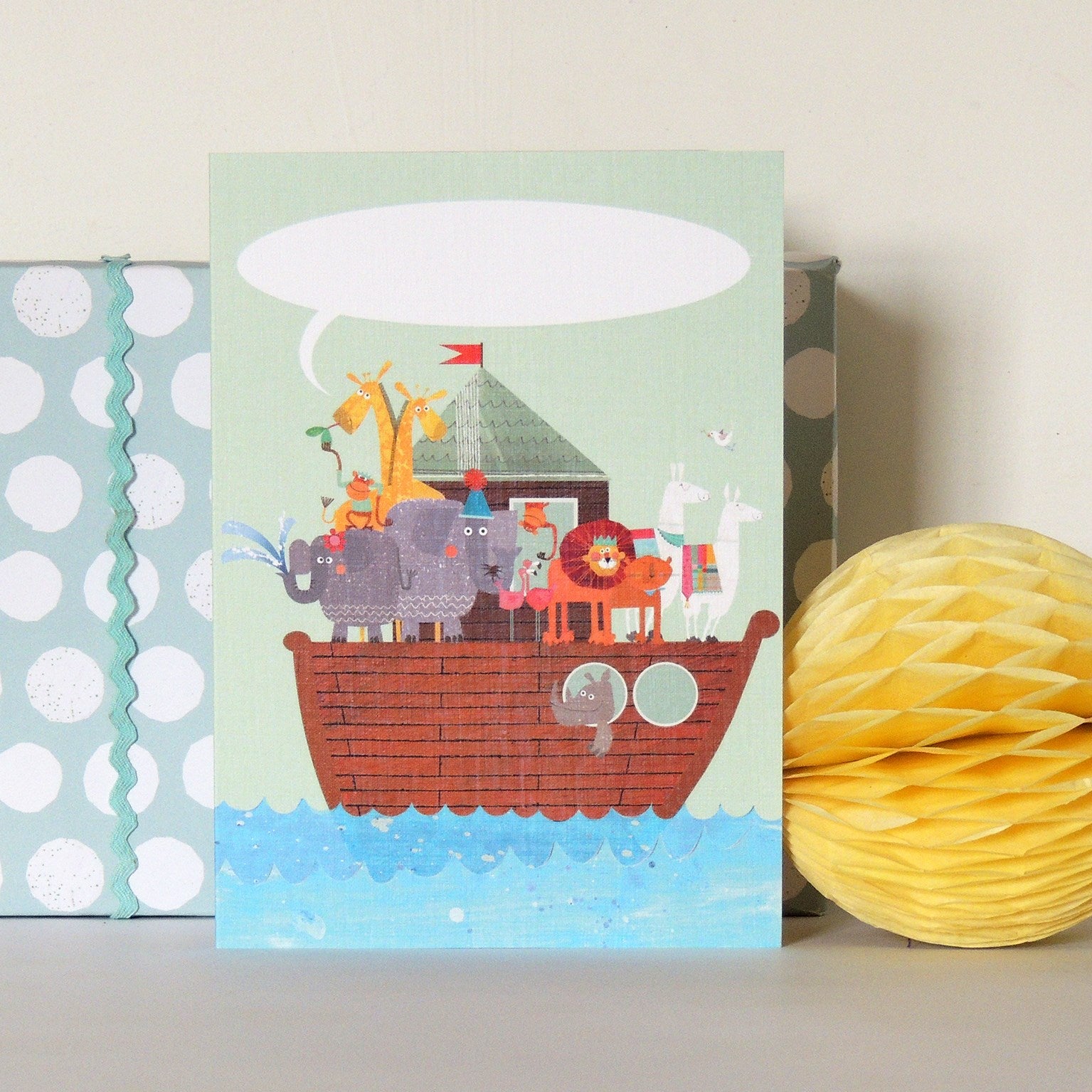 BB43 personalised Noah's ark card