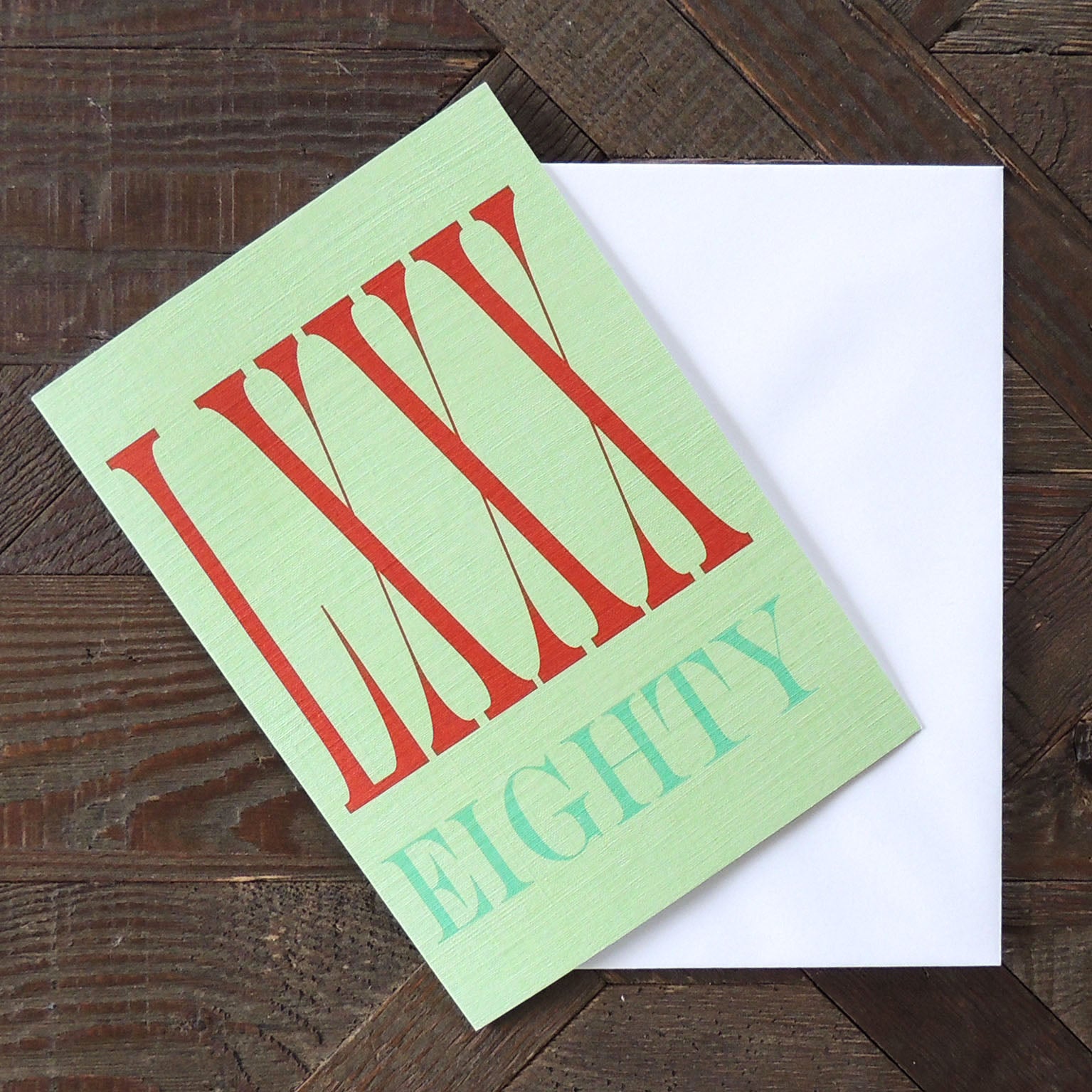 BBTW49 roman numerals eighty card