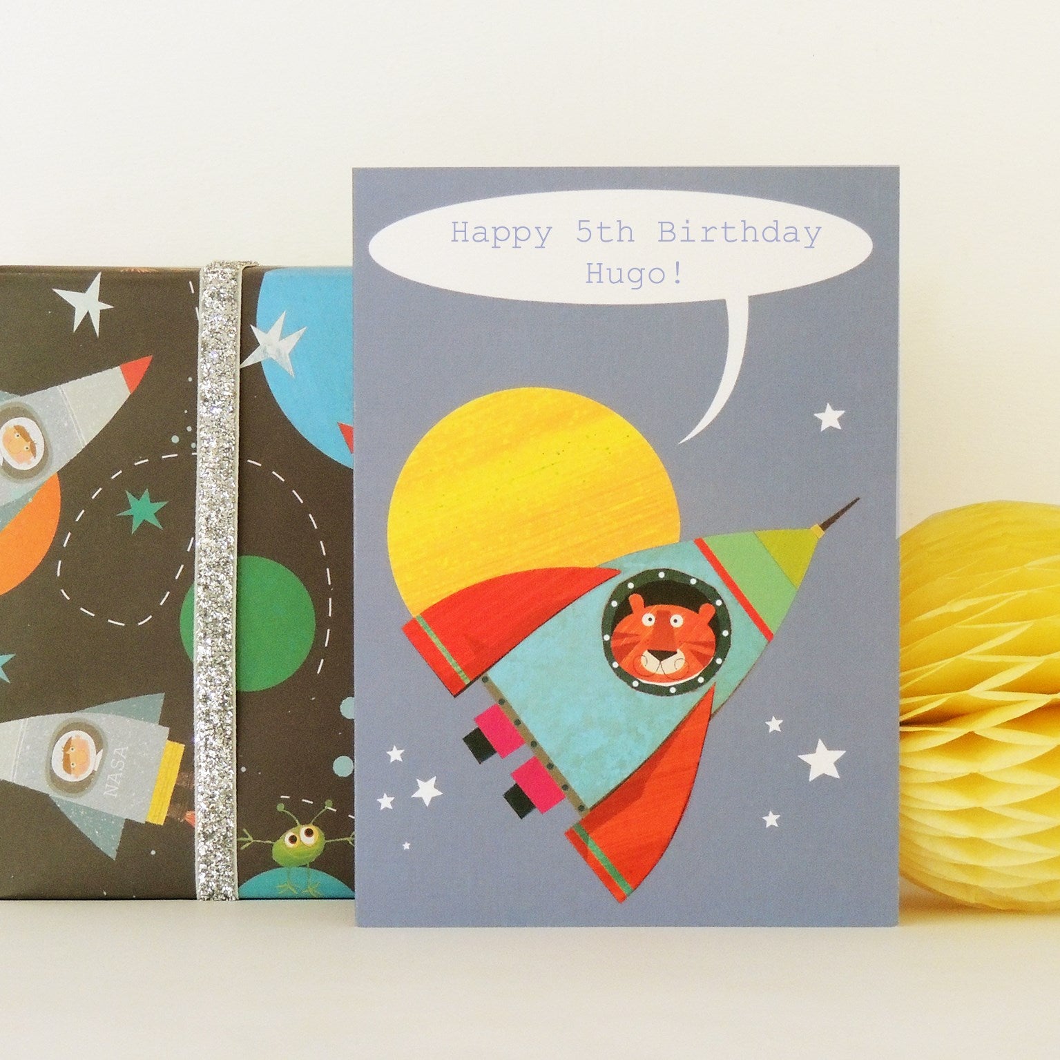 BB27 personalised rocket tiger card