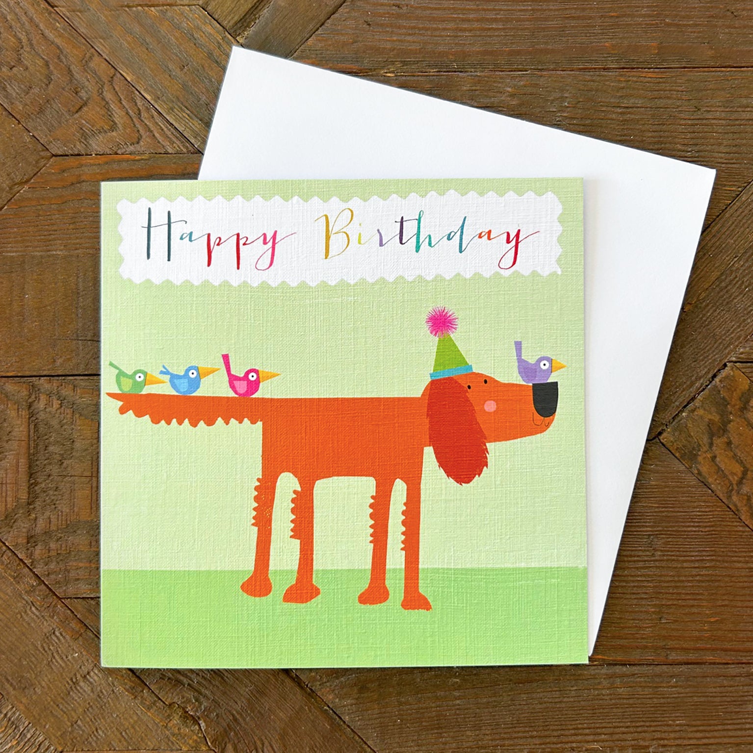 BDG04 setter happy birthday card